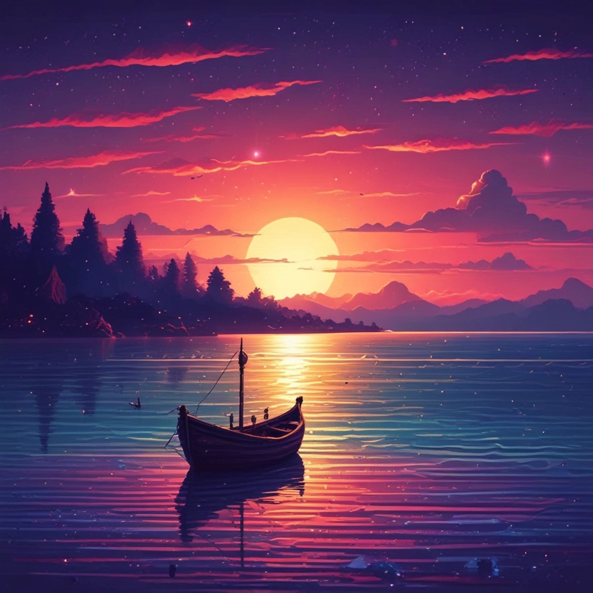 a boat on the water
