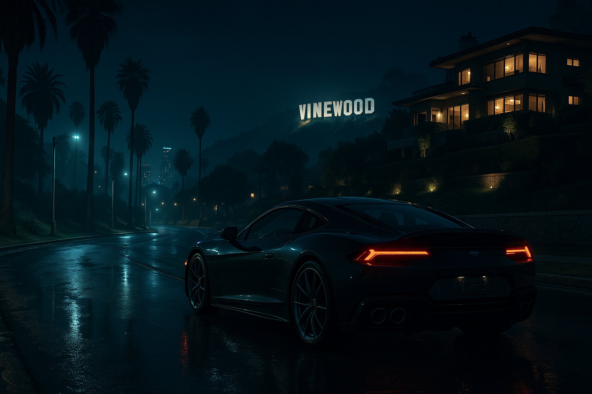 city skyline during night time