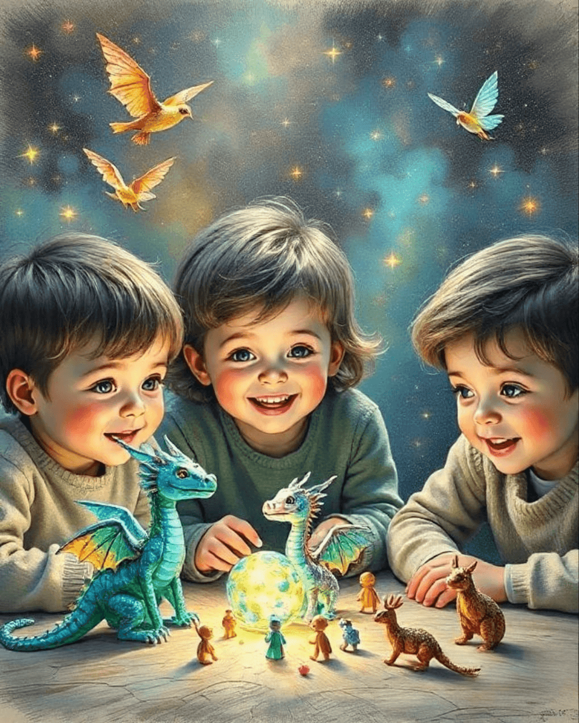 kids playing, magical world, handmade toys, handcrafted toys, children's imagination, creative play, fantasy, unique gifts fo