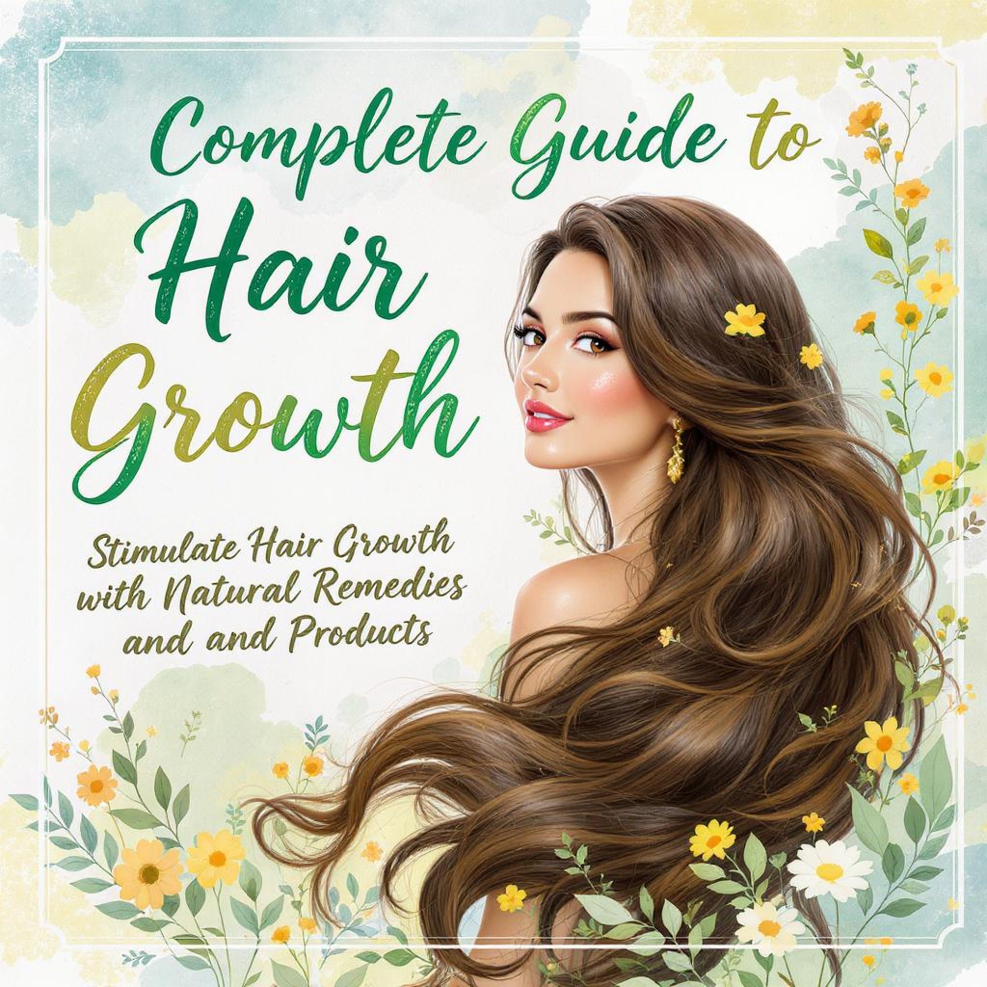 woman with beautiful and long hair