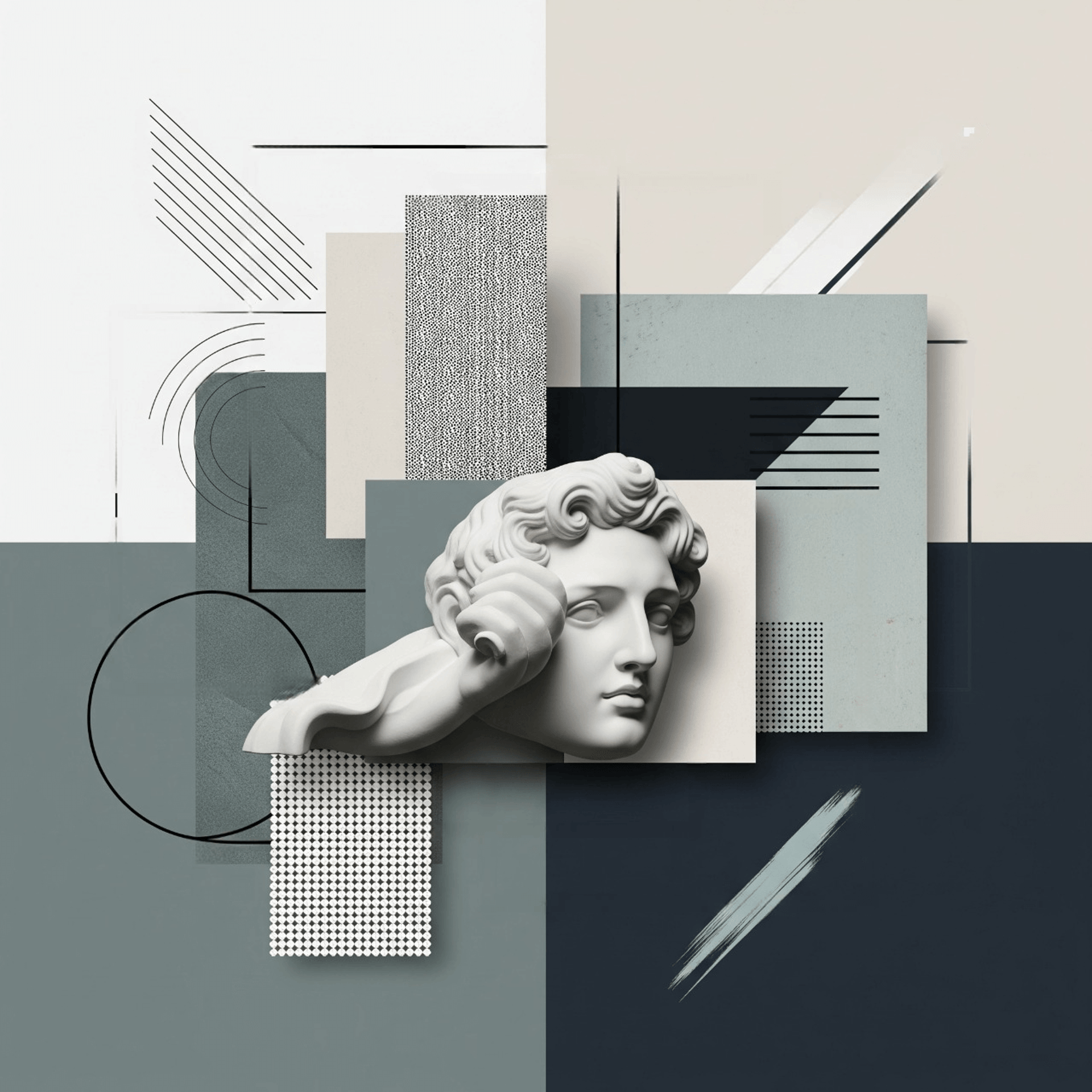 mage blending minimalist, modern, vintage, sculptural