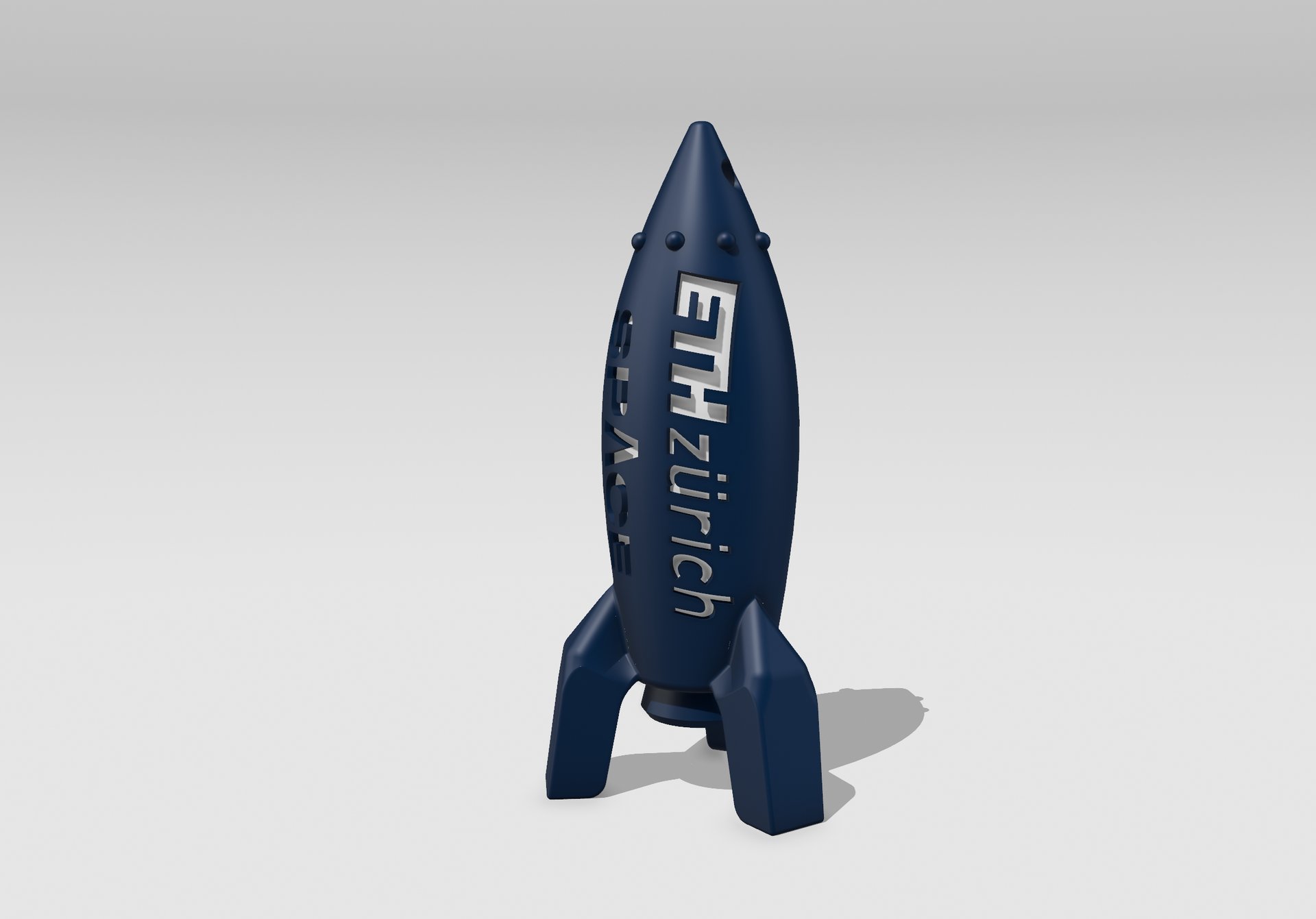 3D model of a rocket. Rendering for ETH Zürich SPACE