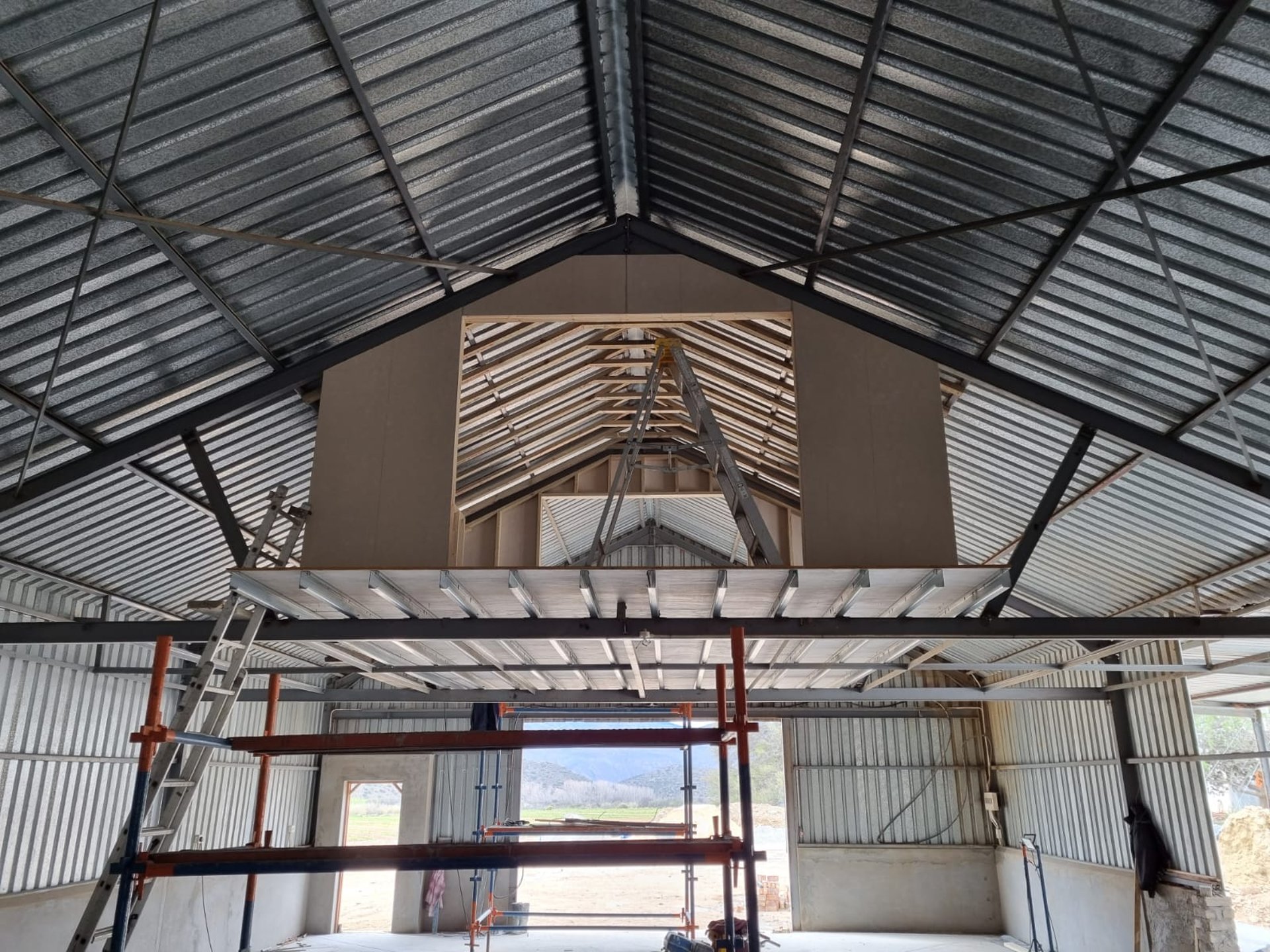 Industrial construction project in Western Cape
