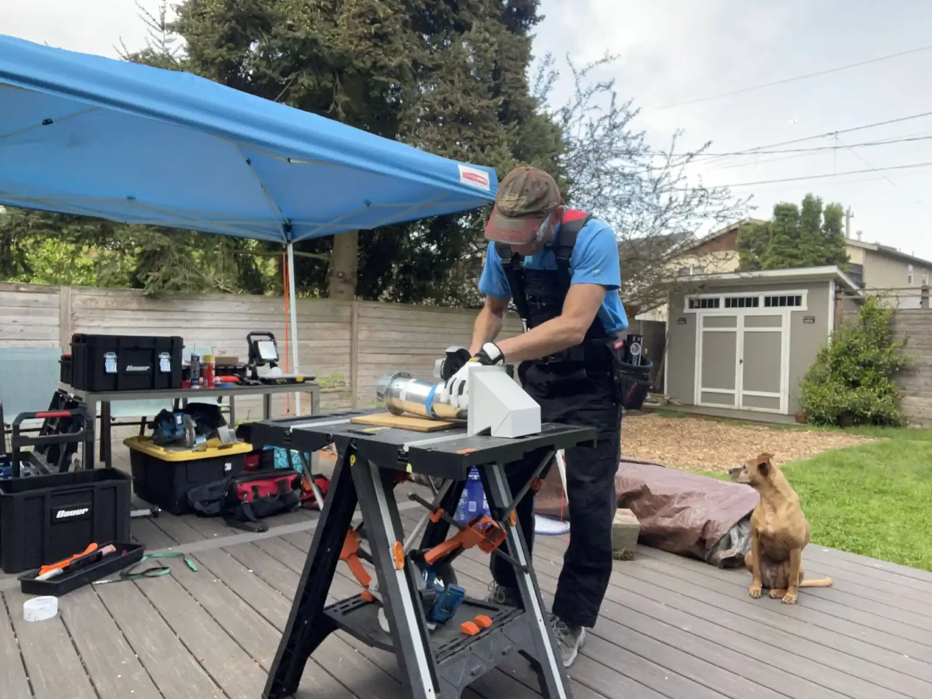 Handyman doing renovation services