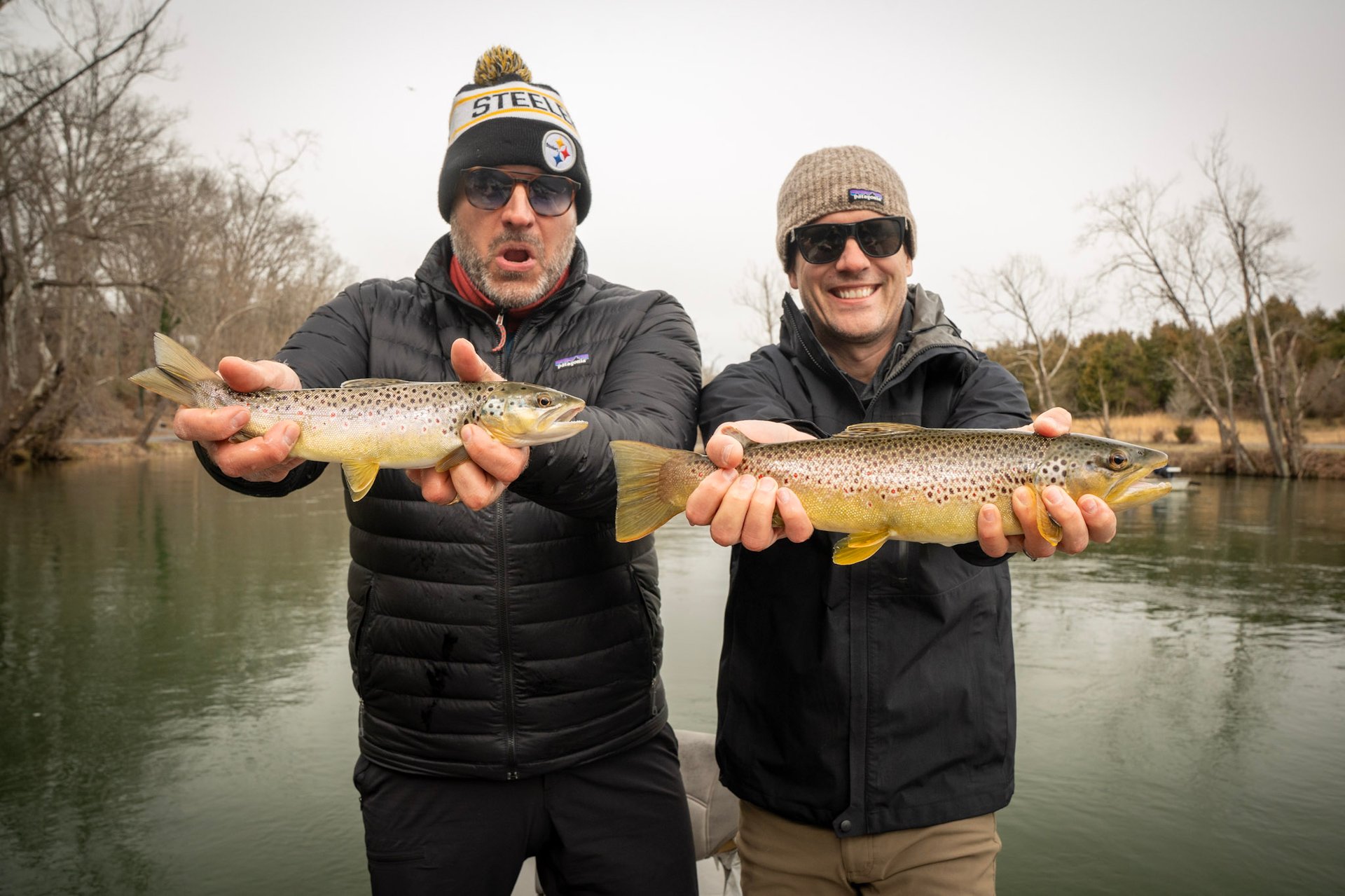 trophy brown trout on the South Holston River in Tennessee 