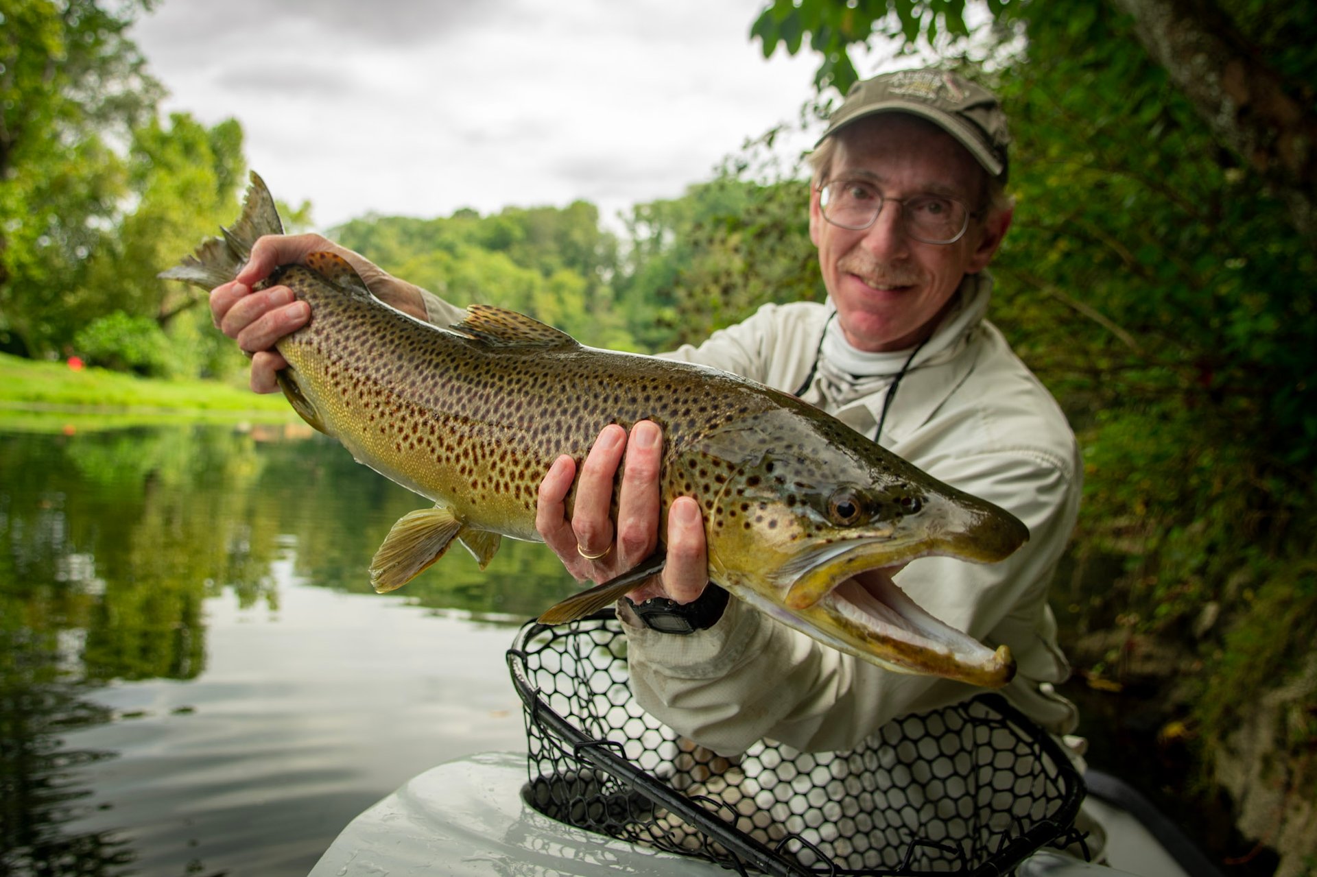 twenty seven inch brown trout.