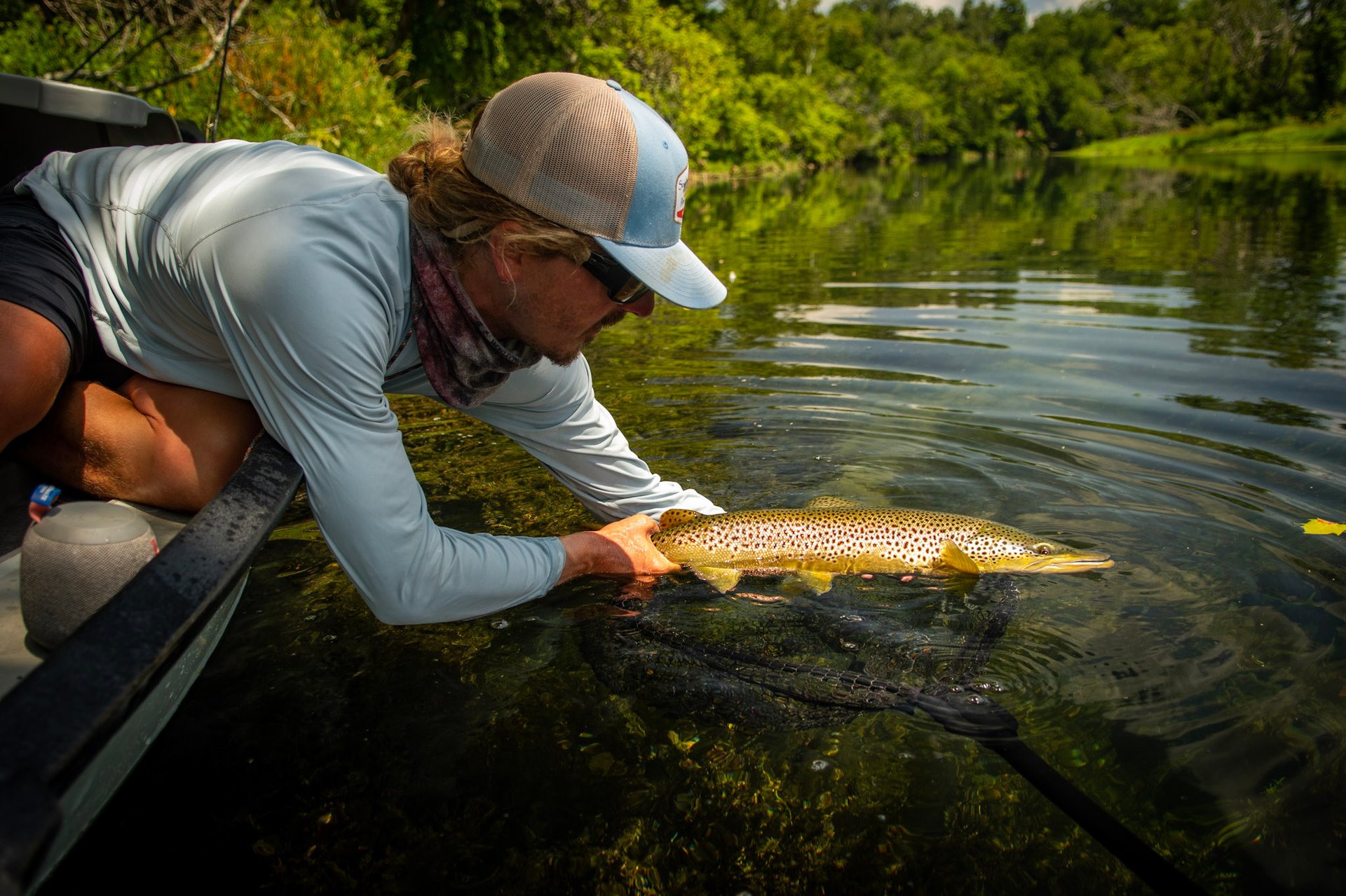 Guide John Stunkard fishes on his days off. 