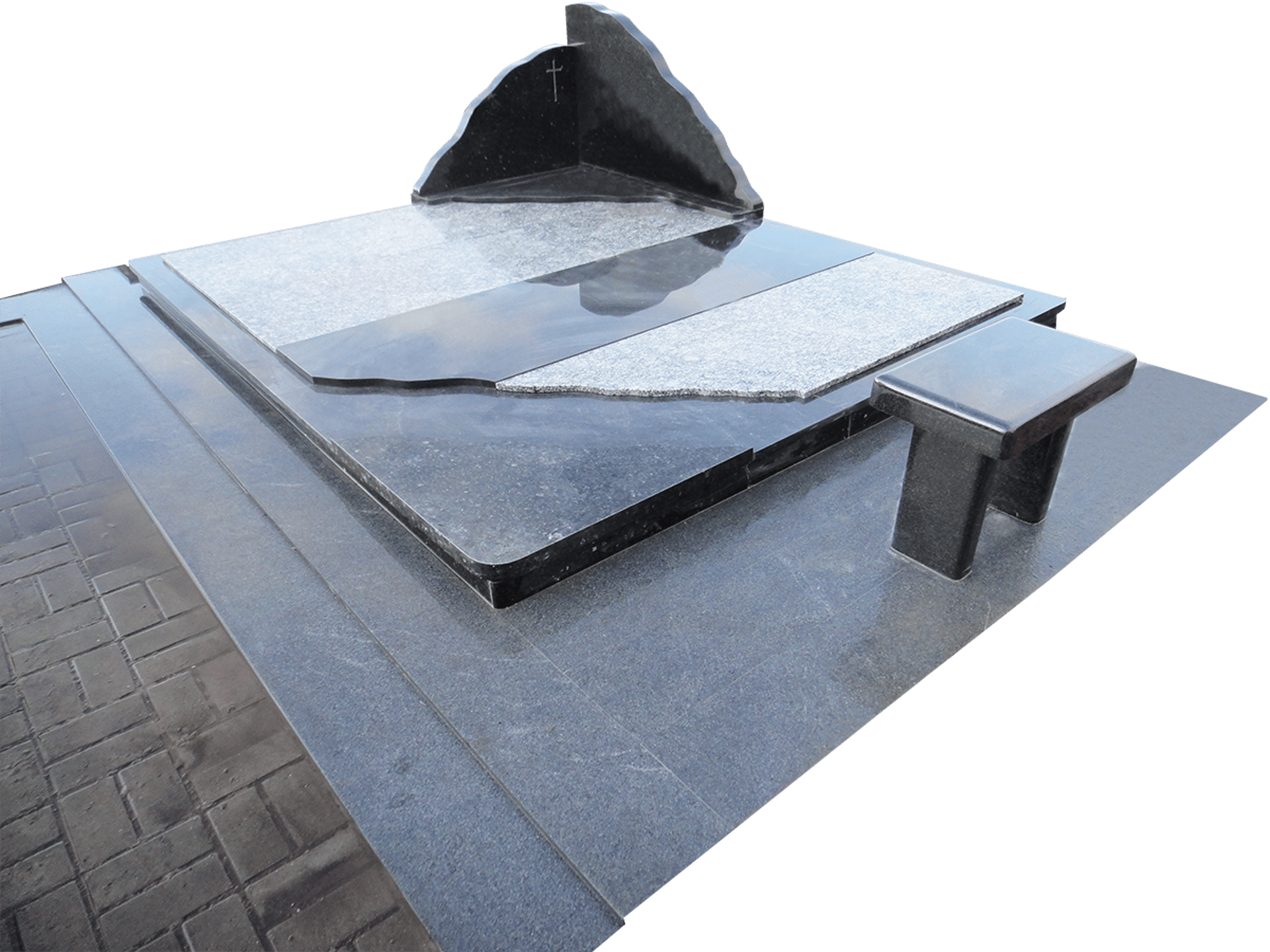 selective focus photography of cemetery