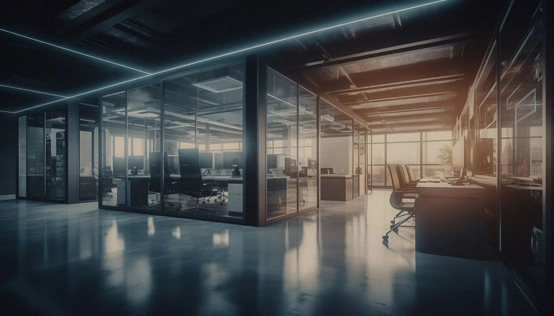 an abstract photo of a curved building with a blue sky in the background