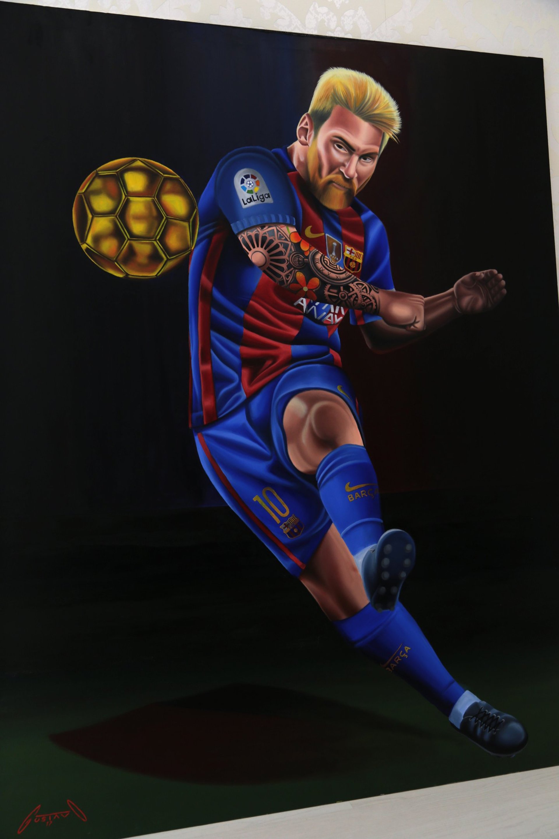 an abstract photo of a curved building with a blue sky in the background