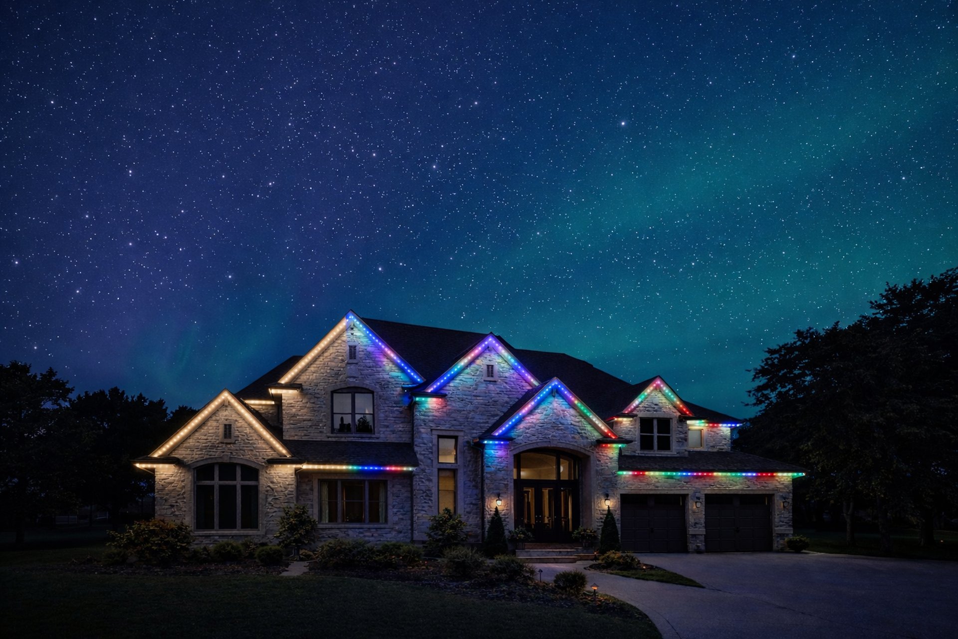 an abstract photo of a curved building with a blue sky in the background