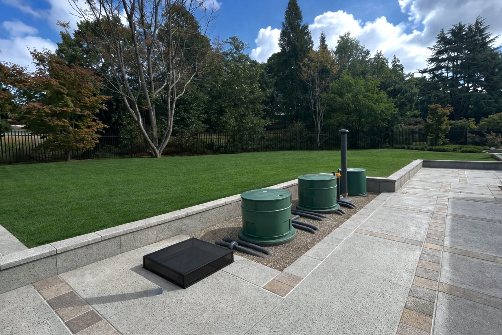 black and brown leather padded tub sofa
