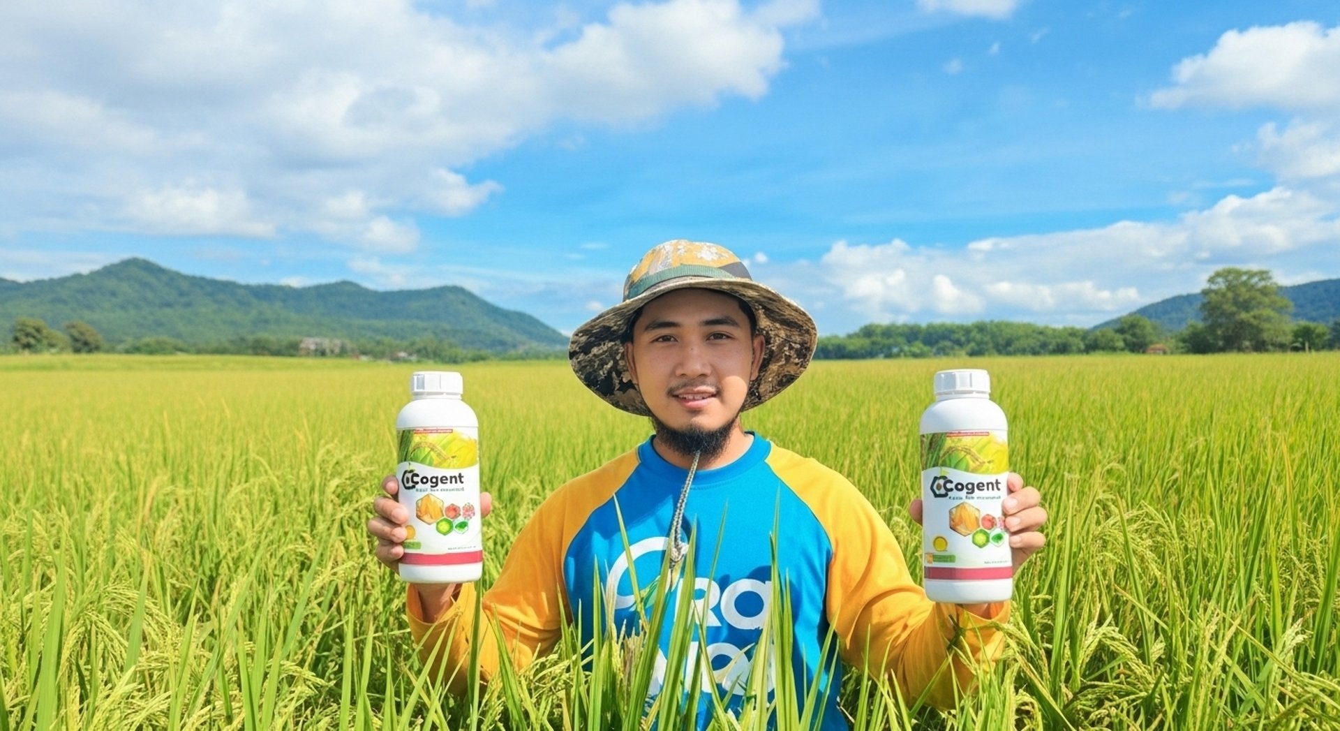 A close up of a field of green grass