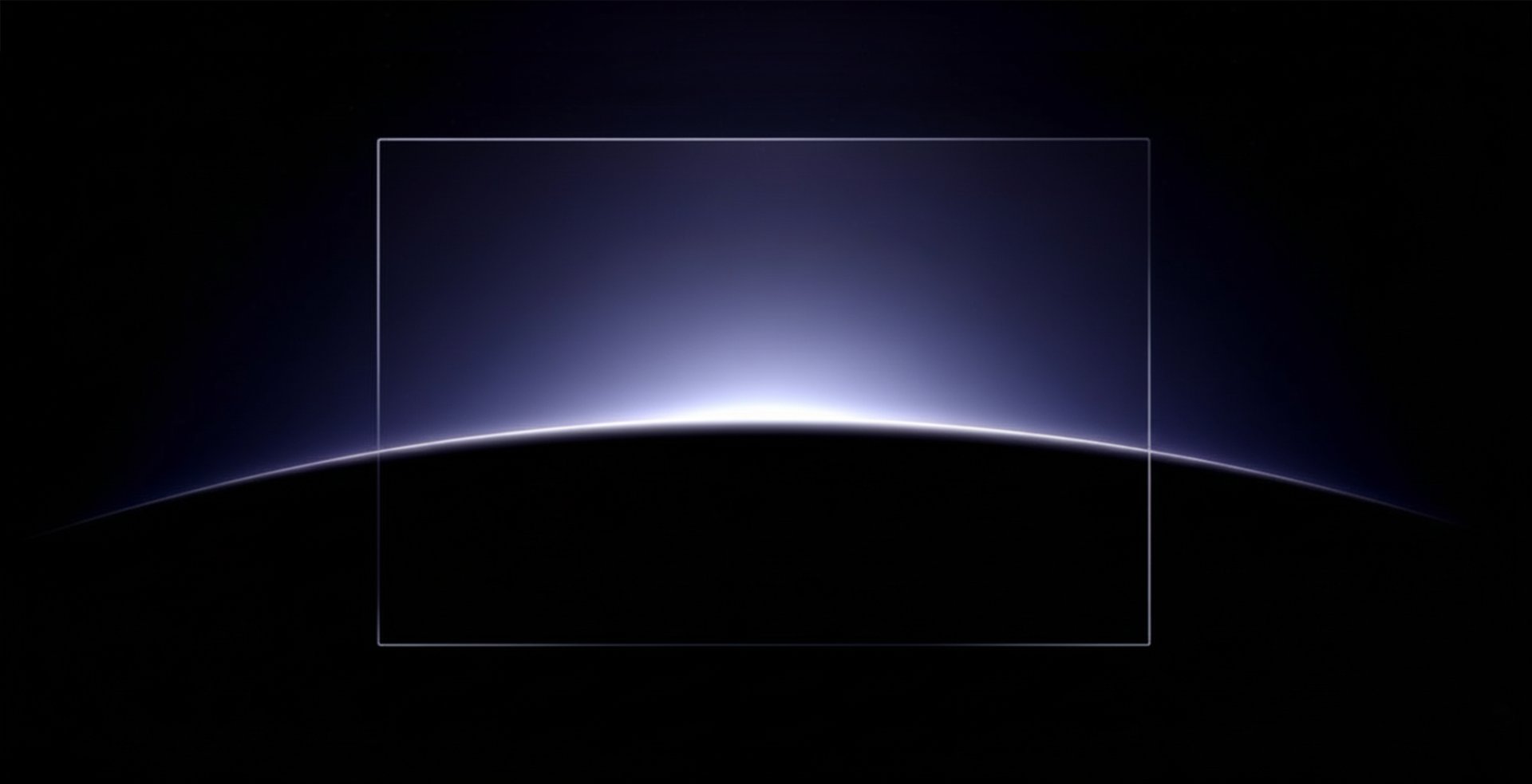 an abstract photo of a curved building with a blue sky in the background