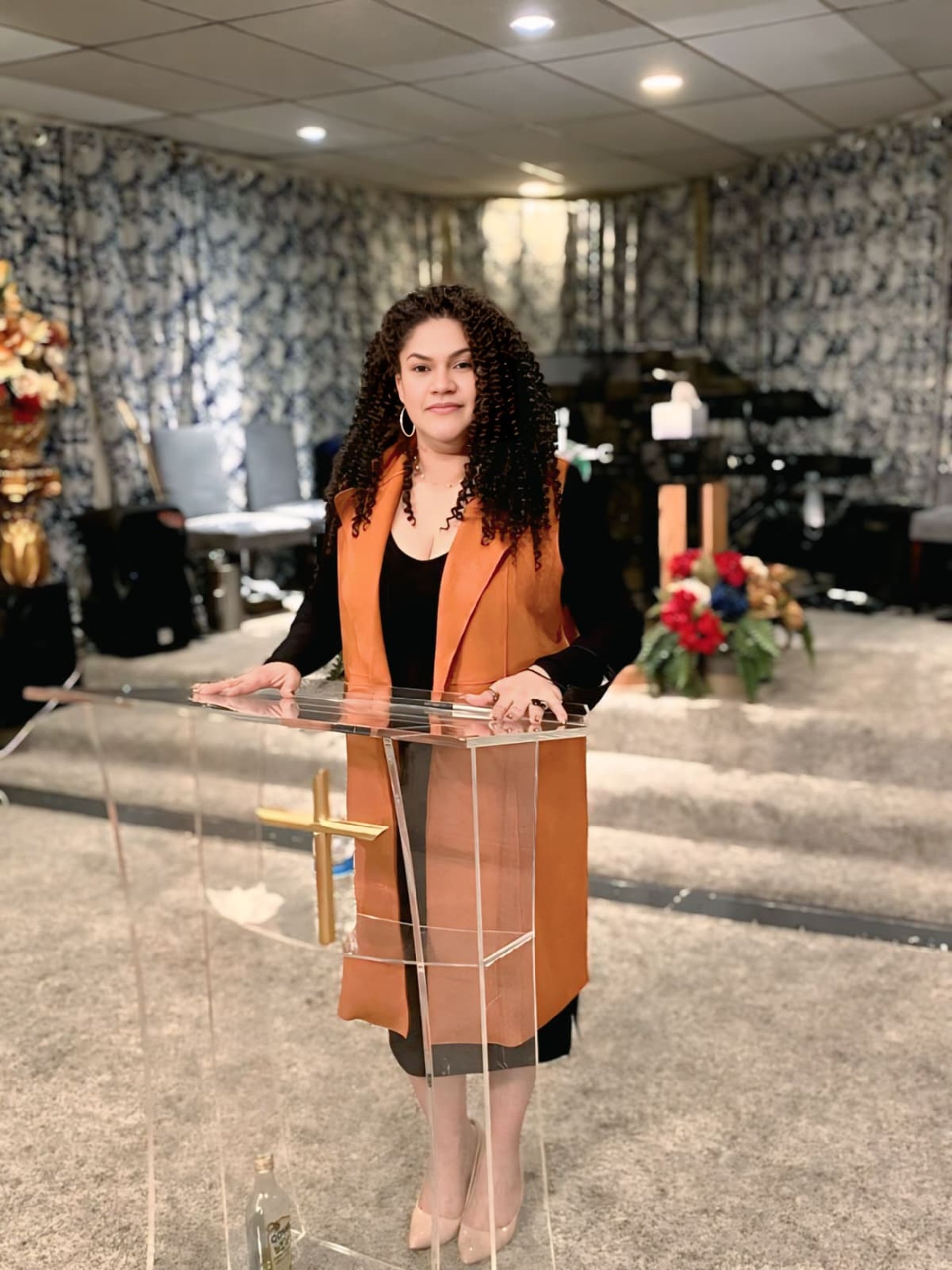 A pair of headphones sitting on top of a purple surface