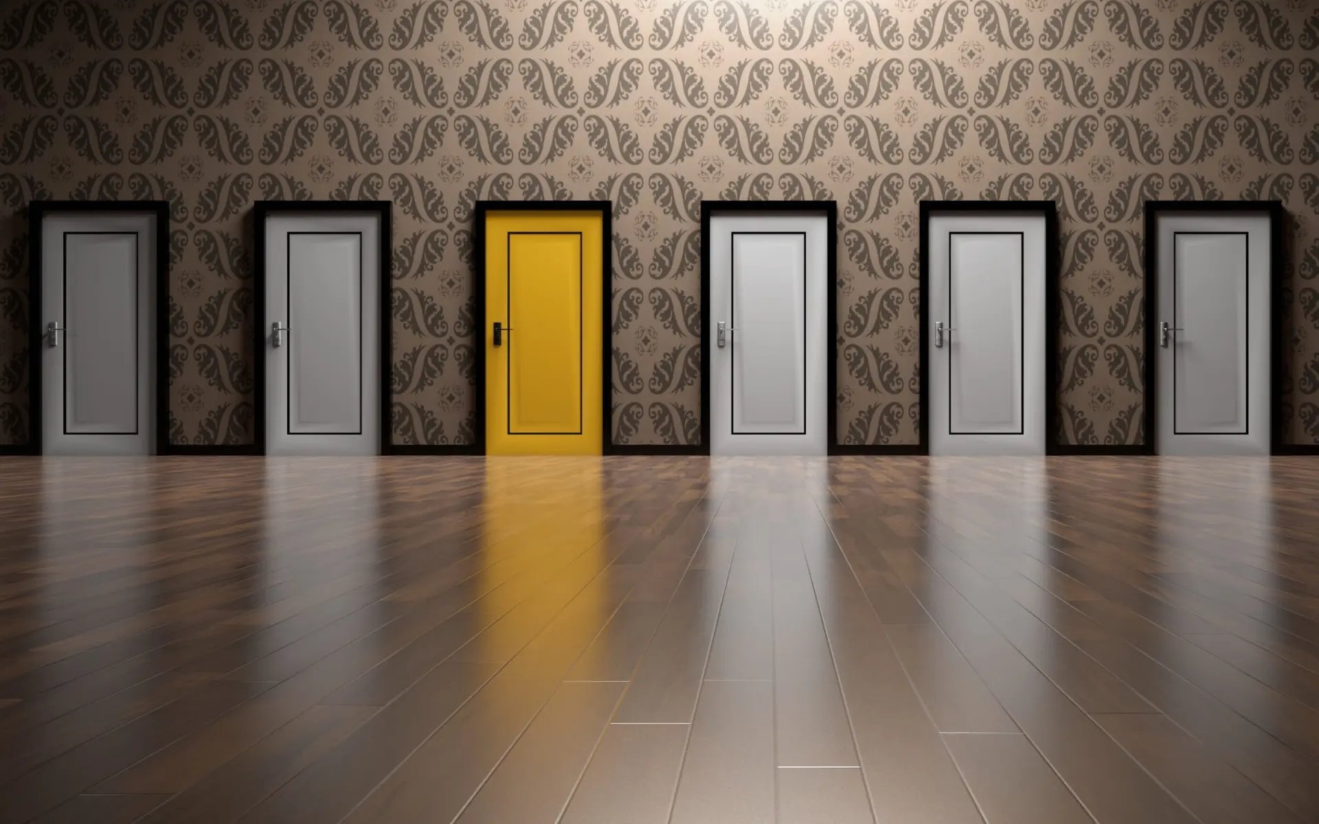an abstract photo of a curved building with a blue sky in the background