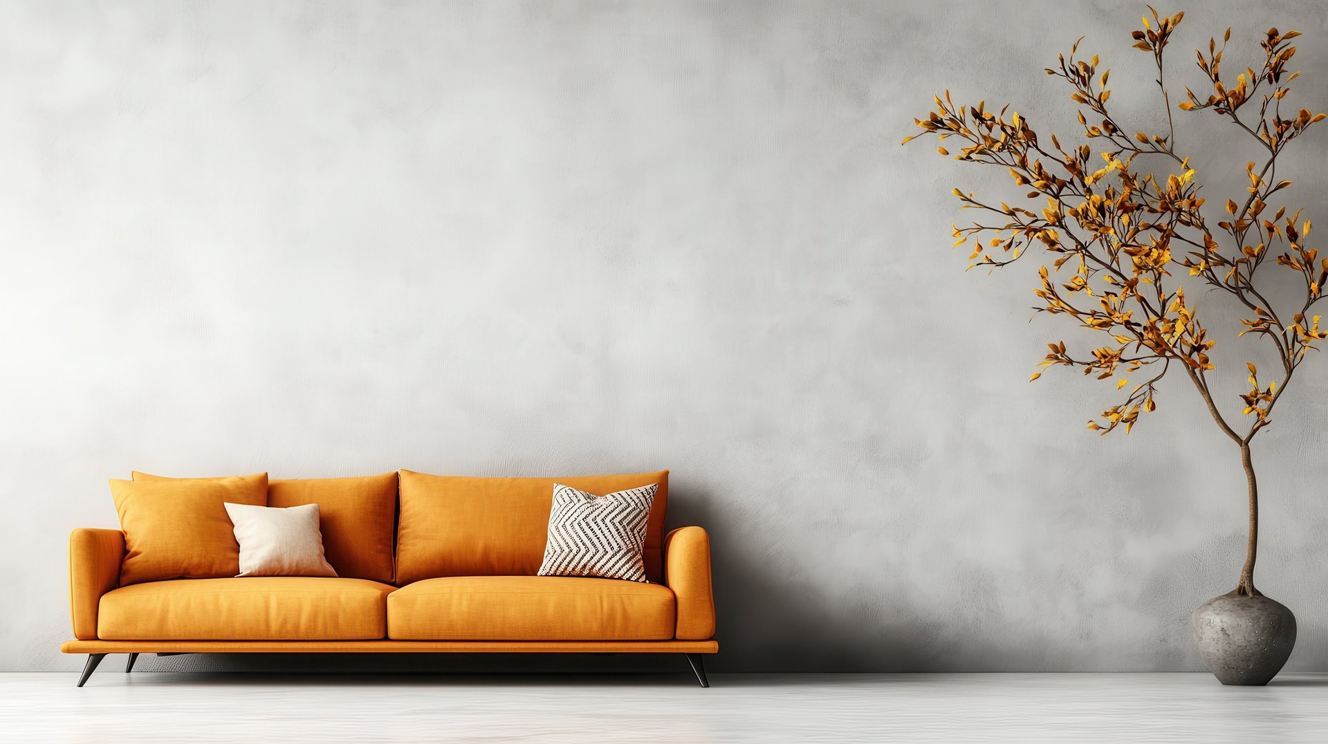 orange therapy couch