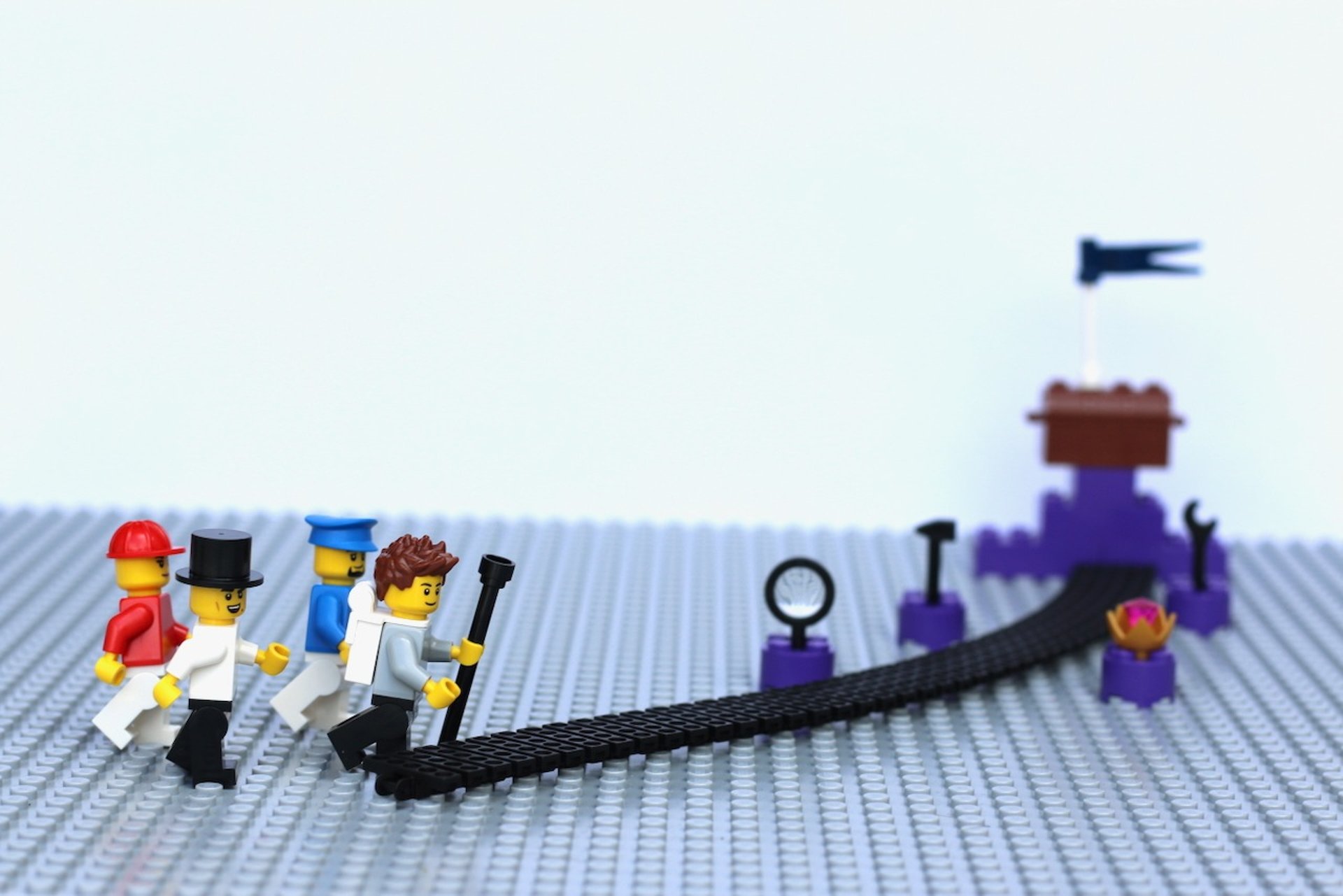 a colorful light bulb sitting on top of a table