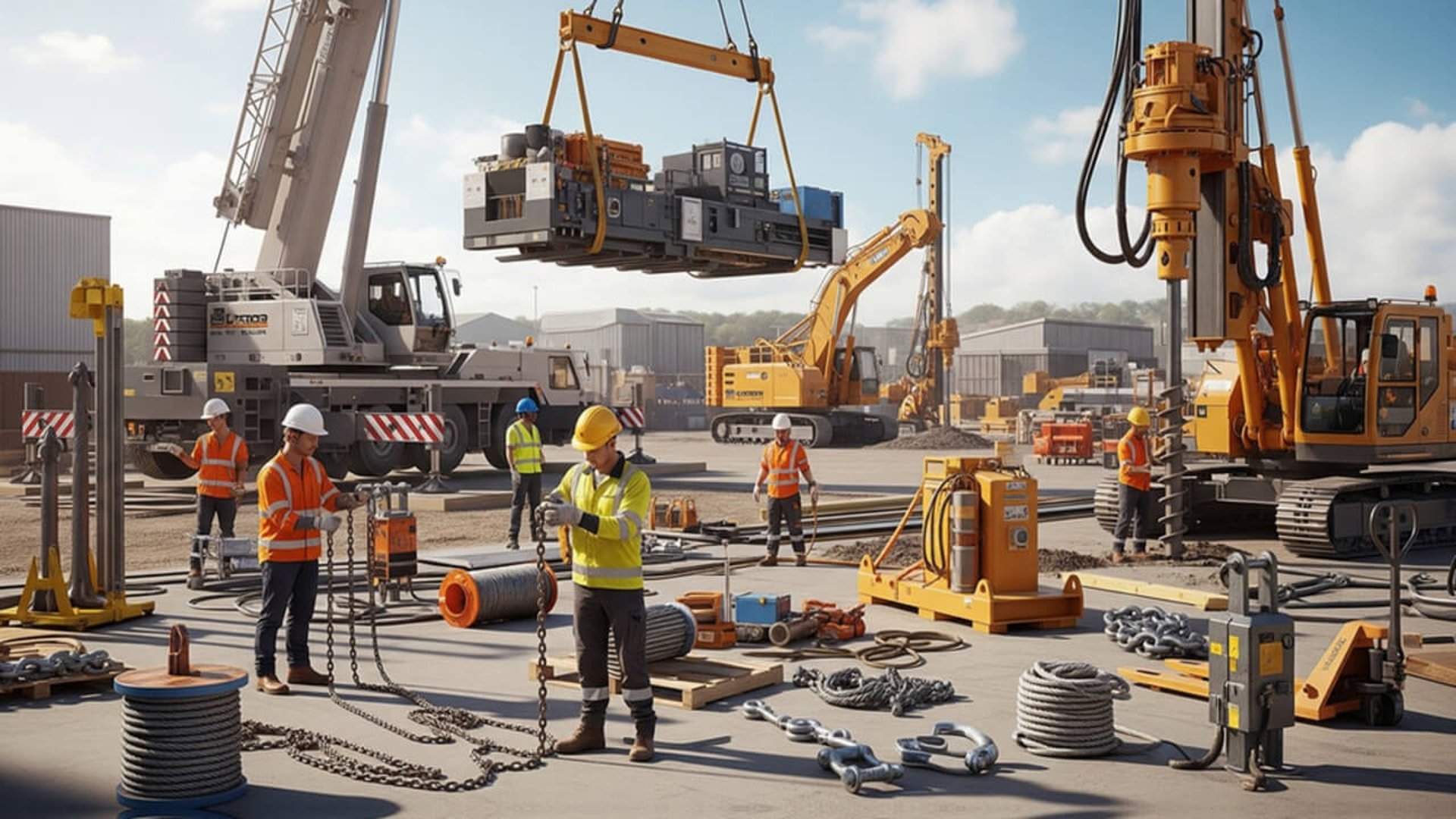 Heavy duty wire ropes, lifting slings and rigging equipment designed for industrial, infrastructure and marine sector