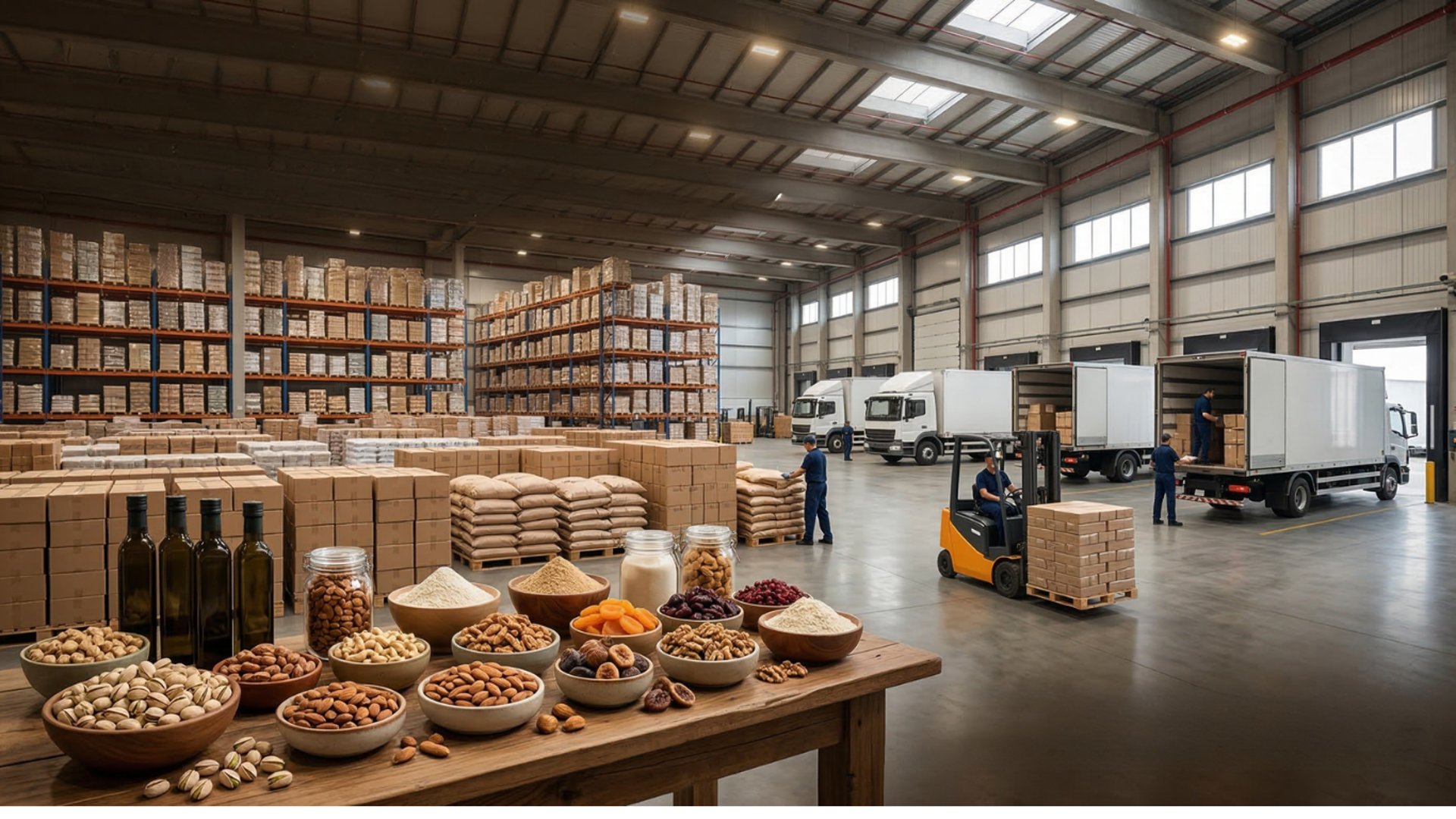 brown cardboard boxes on white metal rack