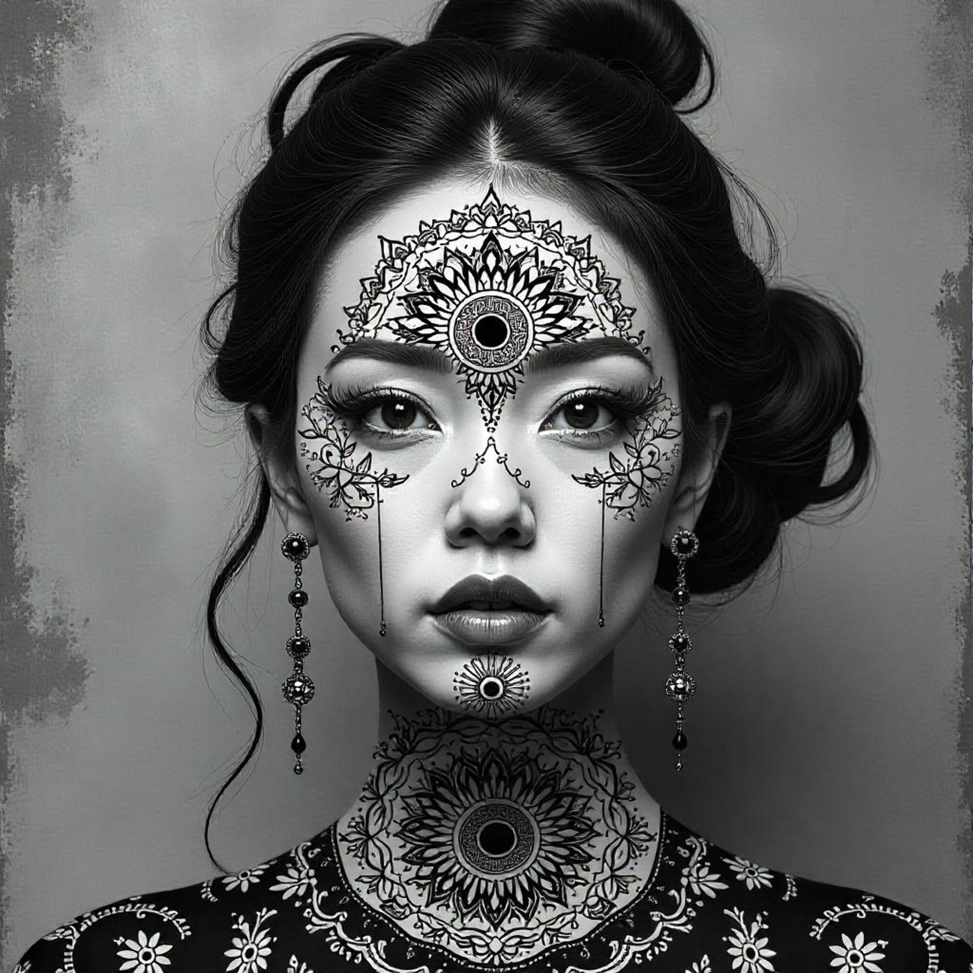woman holding dried flower