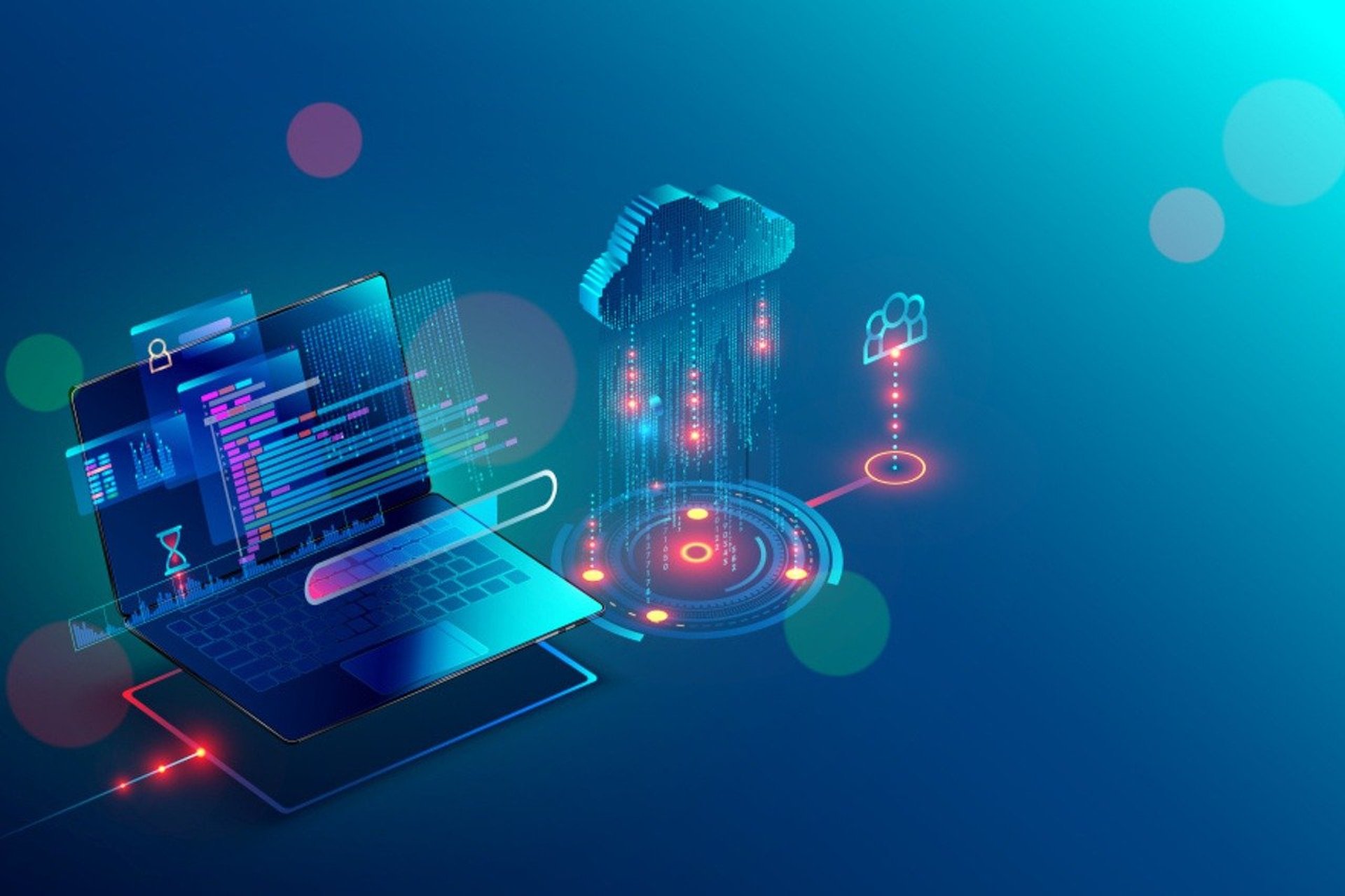 an abstract photo of a curved building with a blue sky in the background