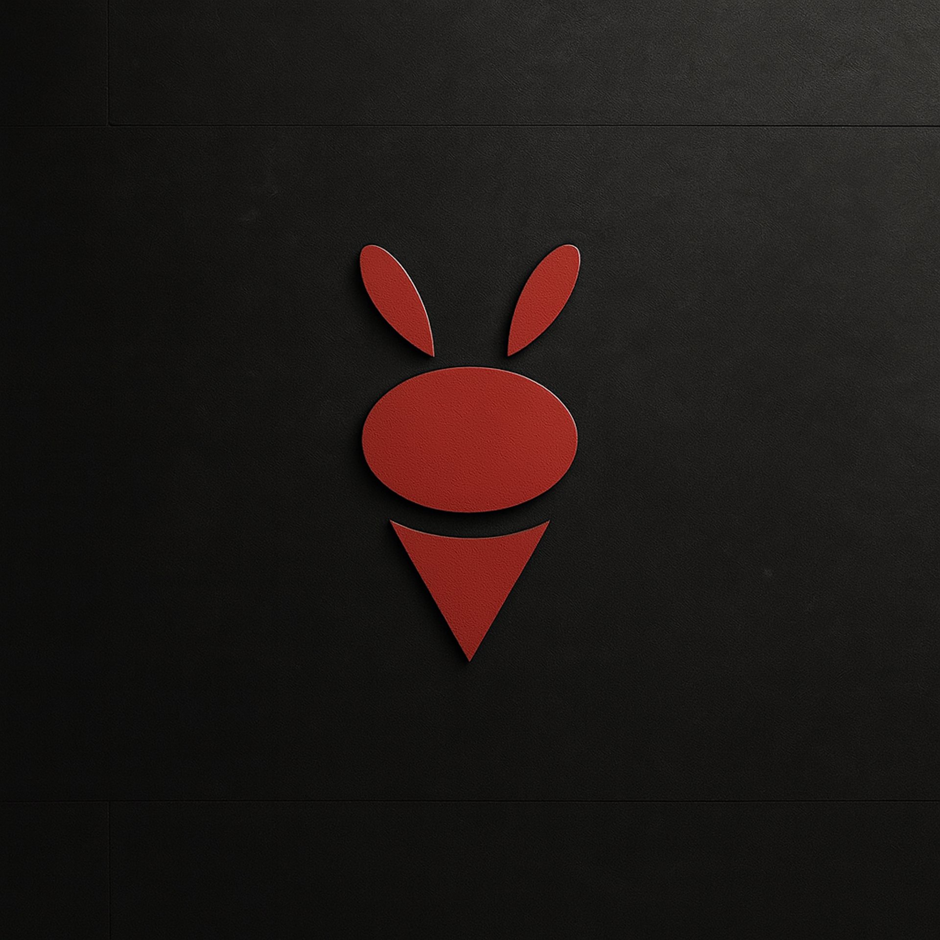 red and black artwork