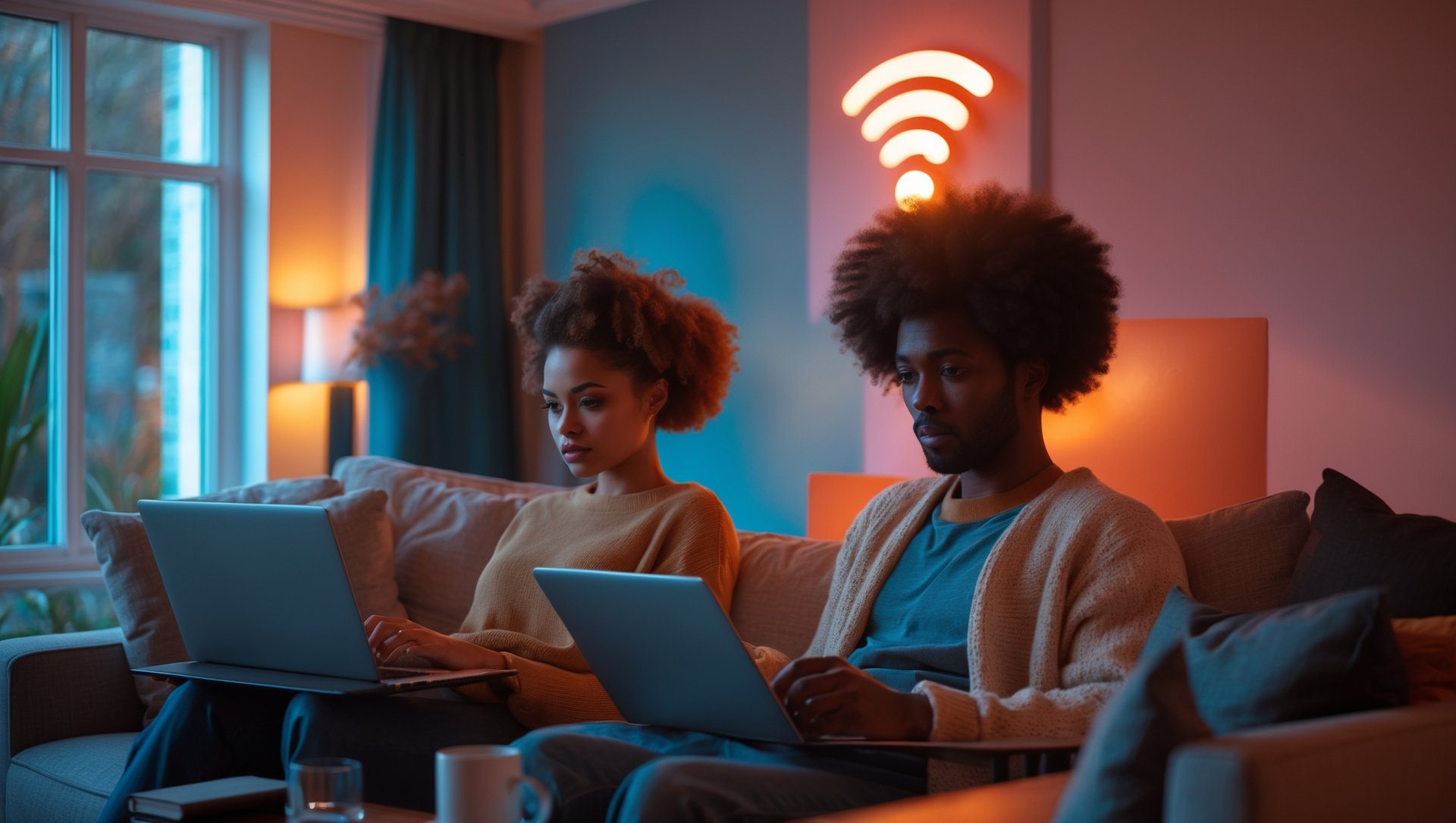 an abstract photo of a curved building with a blue sky in the background
