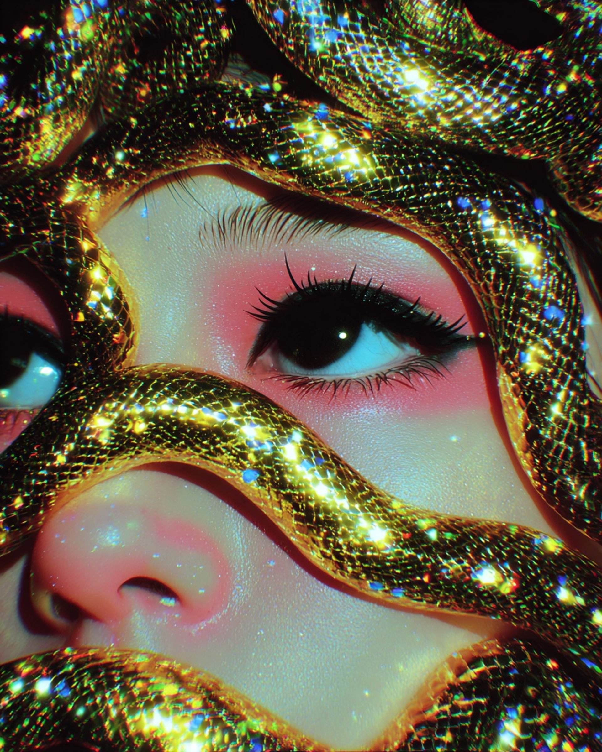 a close up of some purple flowers in the dark