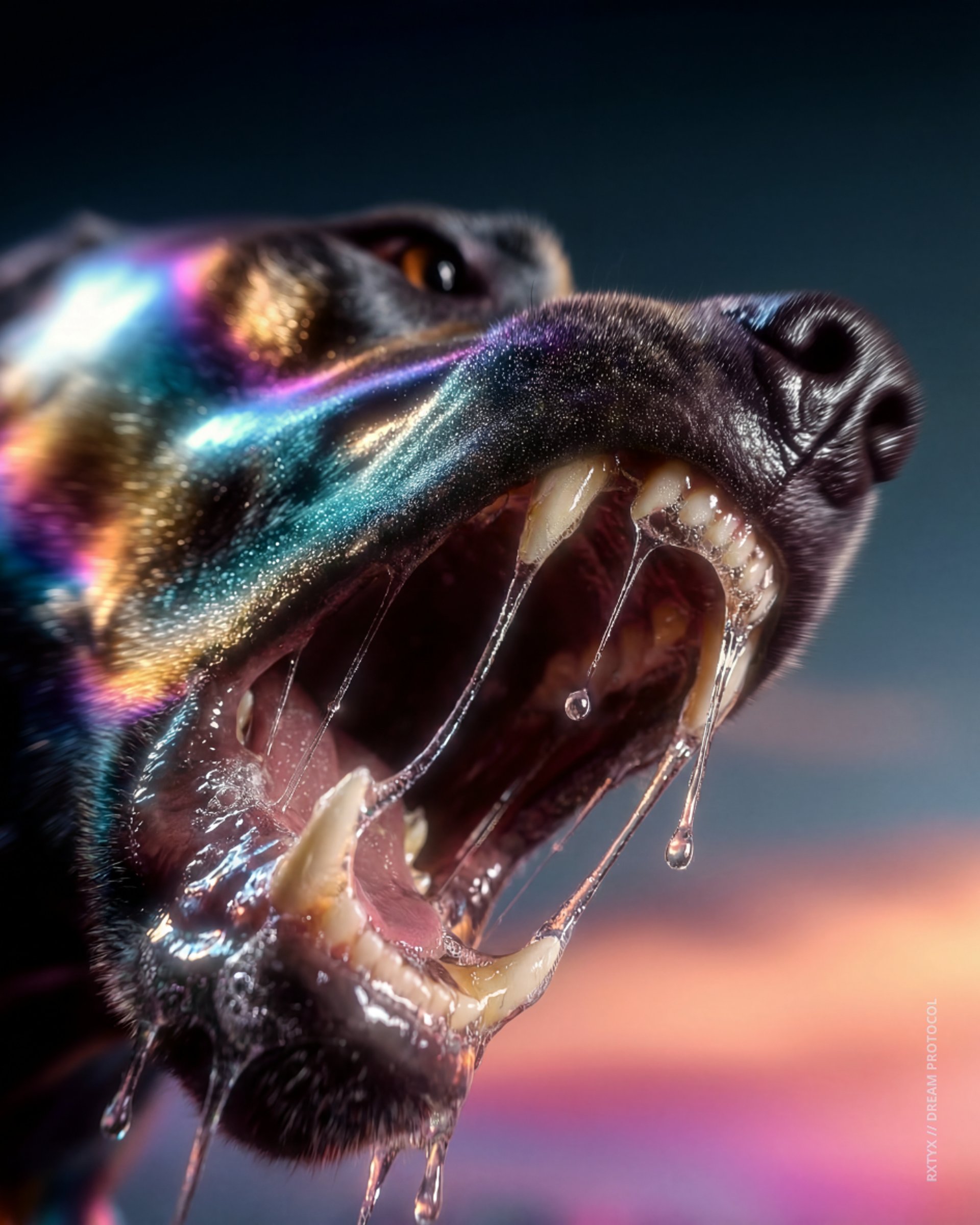 a close up of some purple flowers in the dark