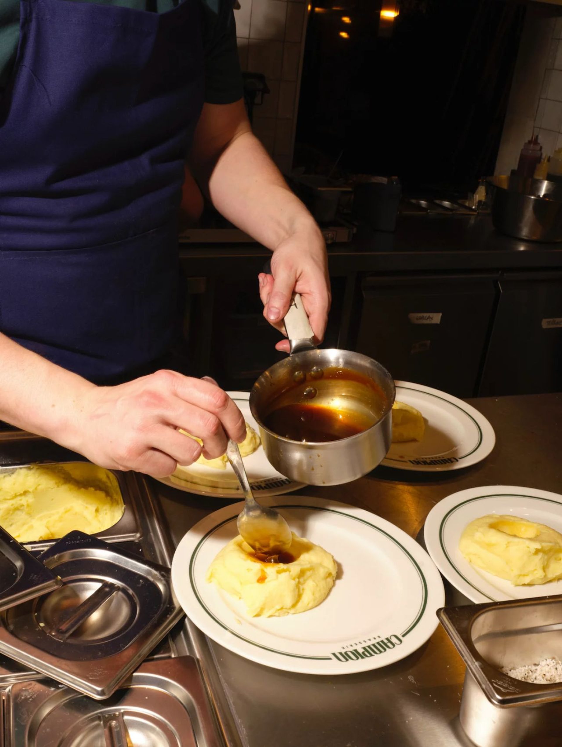 cooked food on white ceramic plate