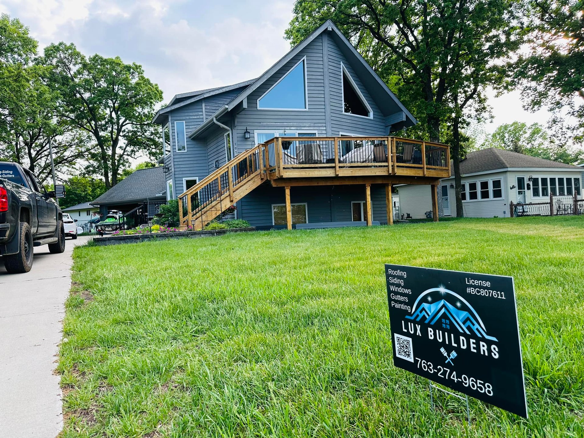 black and white roof tiles
