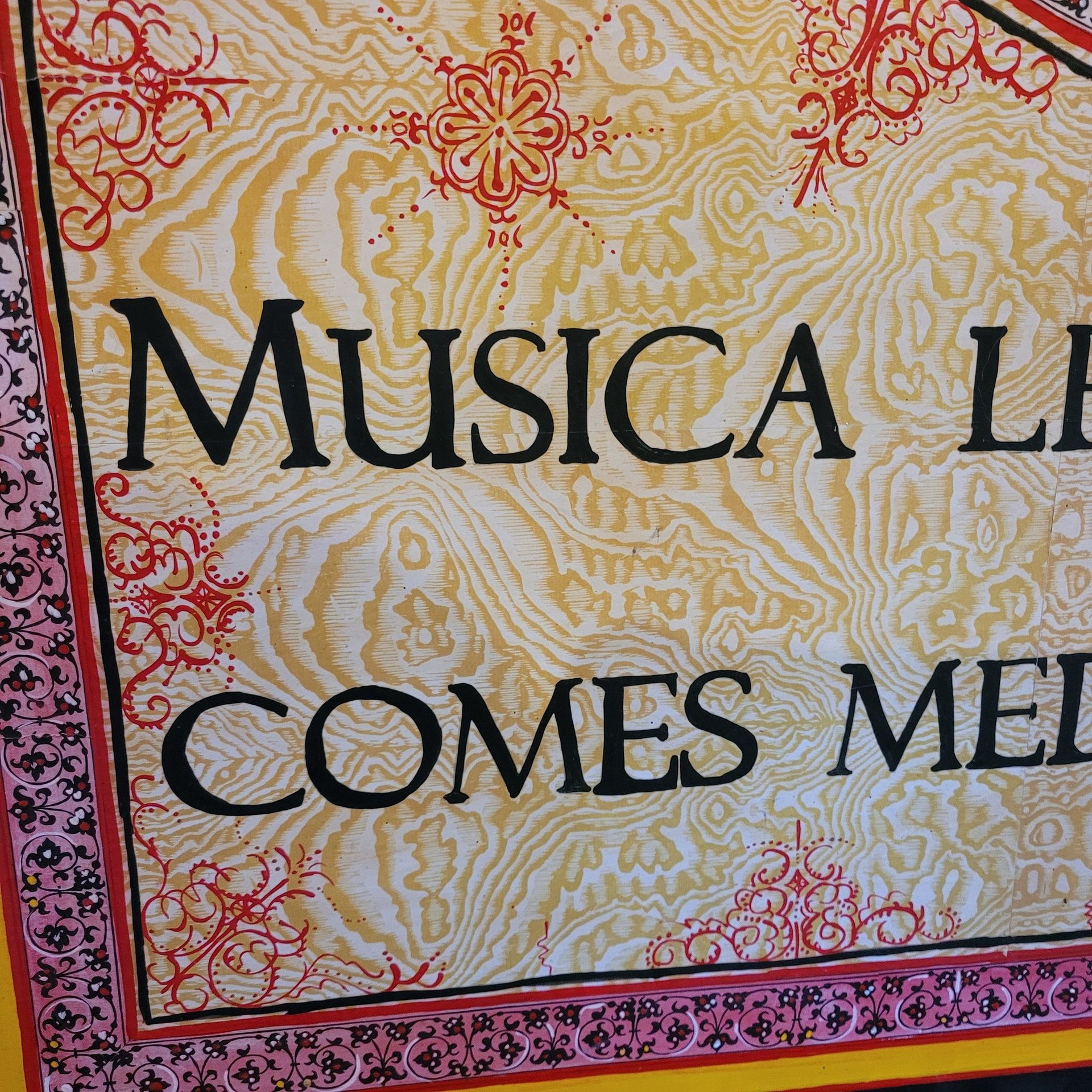 harpsichord lid decoration