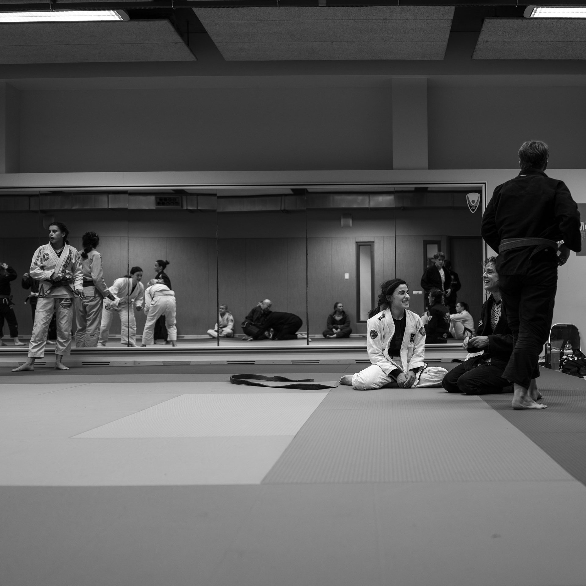 Remi White training at JiuJitsu Queenz Women Camp in Amsterdam