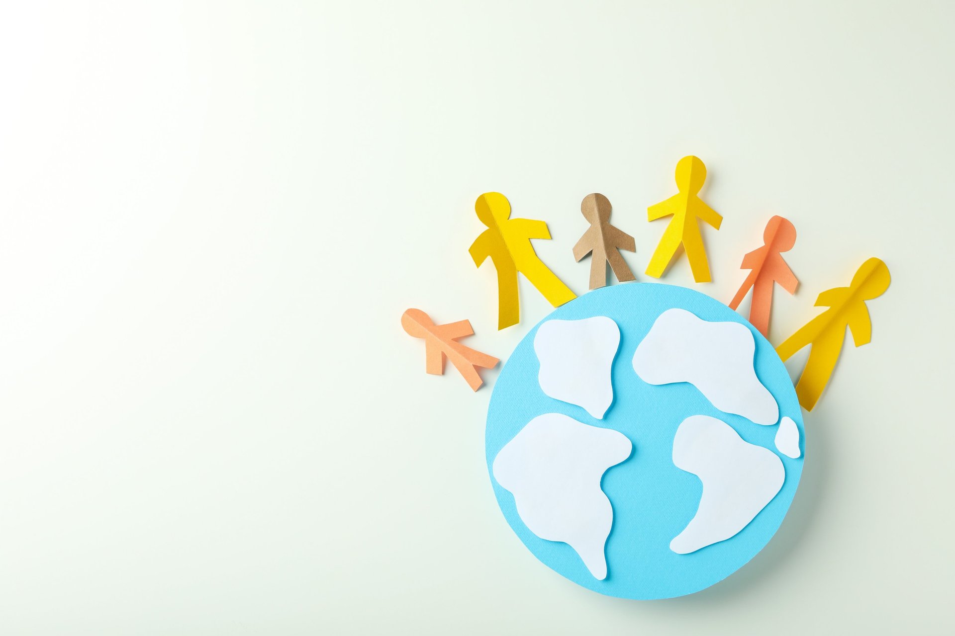 an abstract photo of a curved building with a blue sky in the background