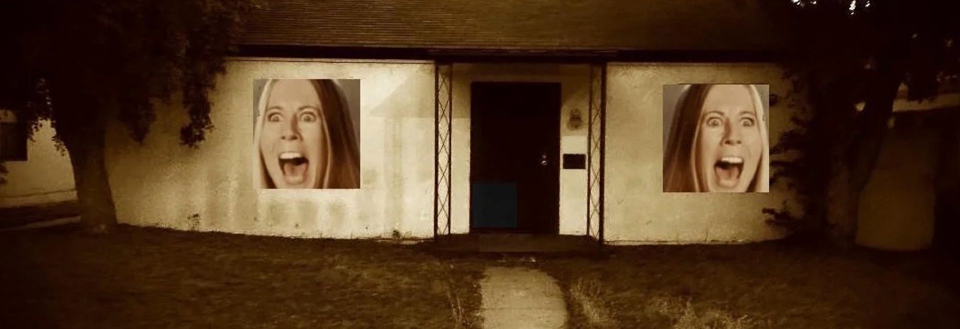 an abstract photo of a curved building with a blue sky in the background