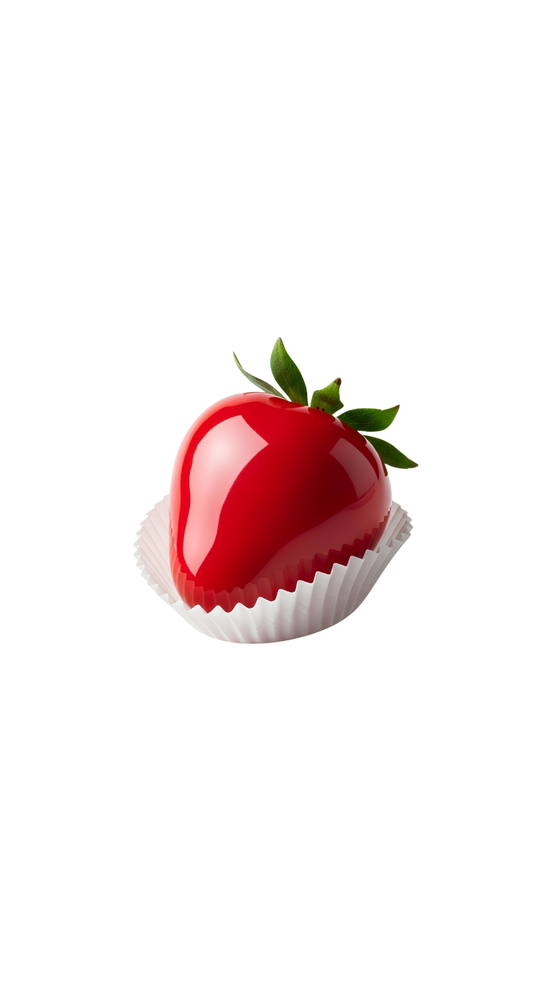 red strawberry fruit with white background