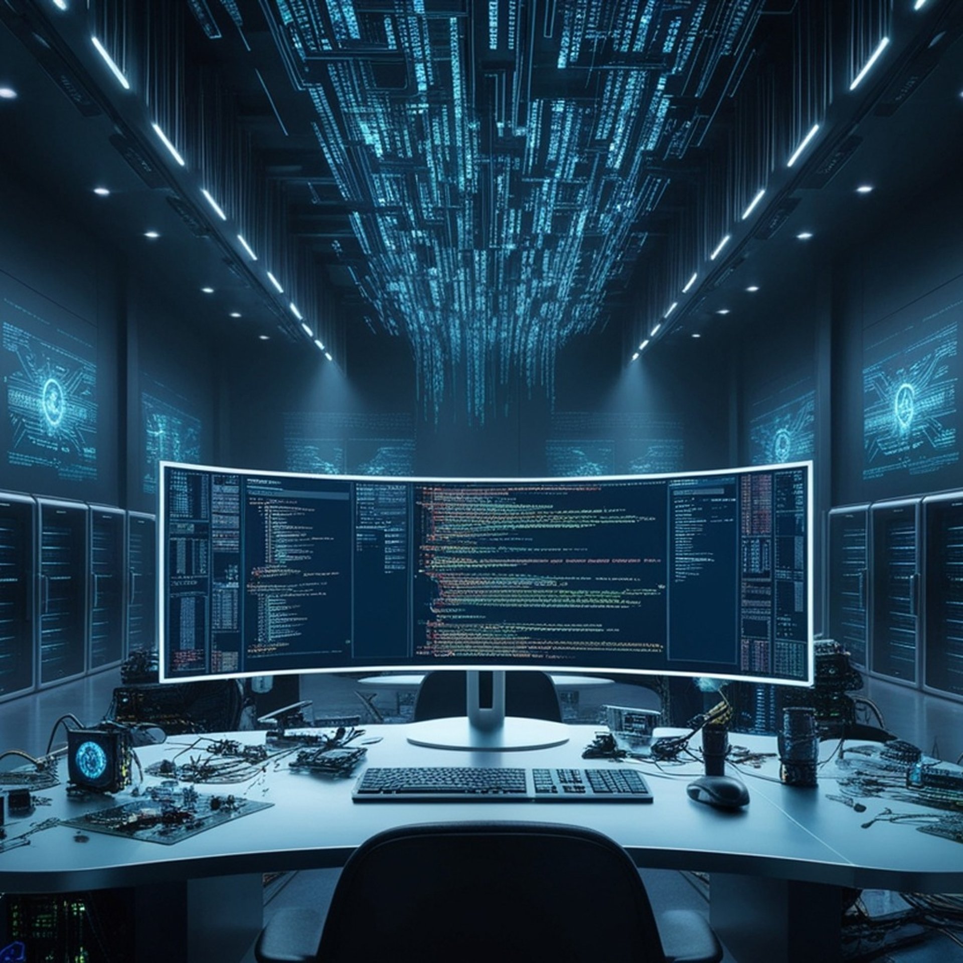 gray computer monitor
