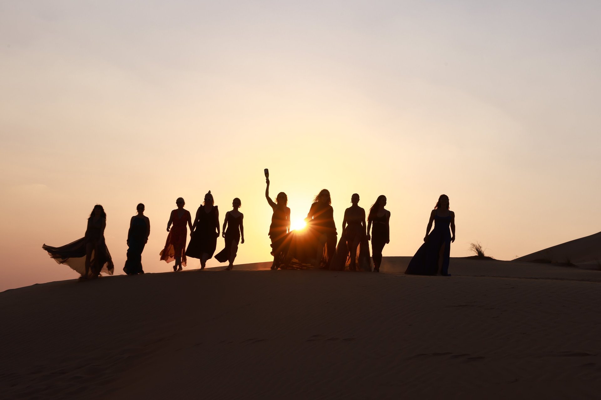 a large sand dune in the middle of a desert