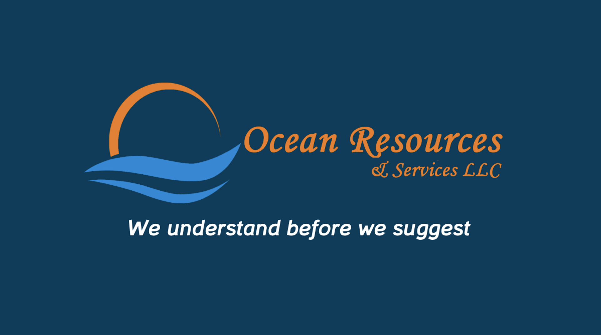 ocean resources oman blue background logo