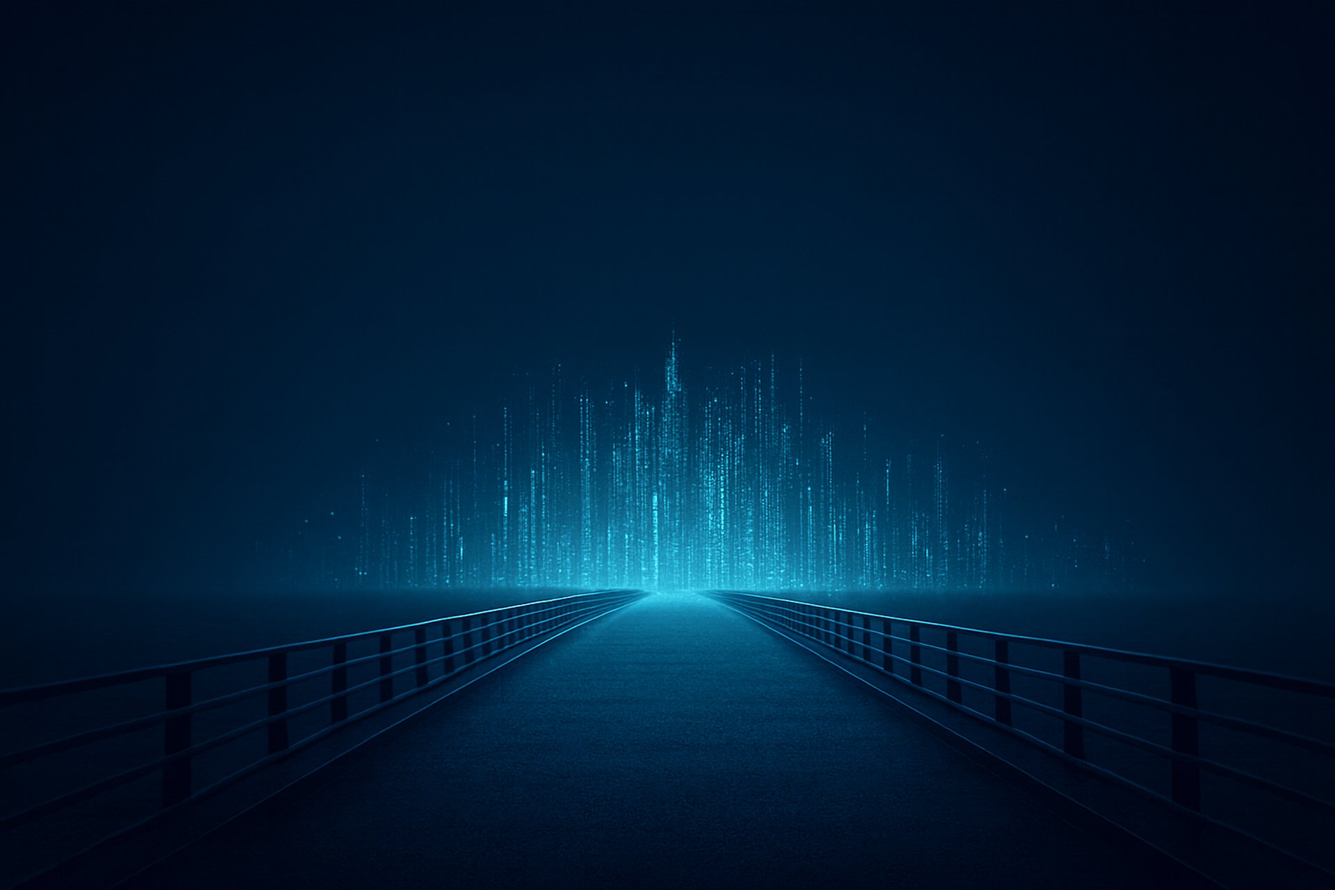 an abstract photo of a curved building with a blue sky in the background