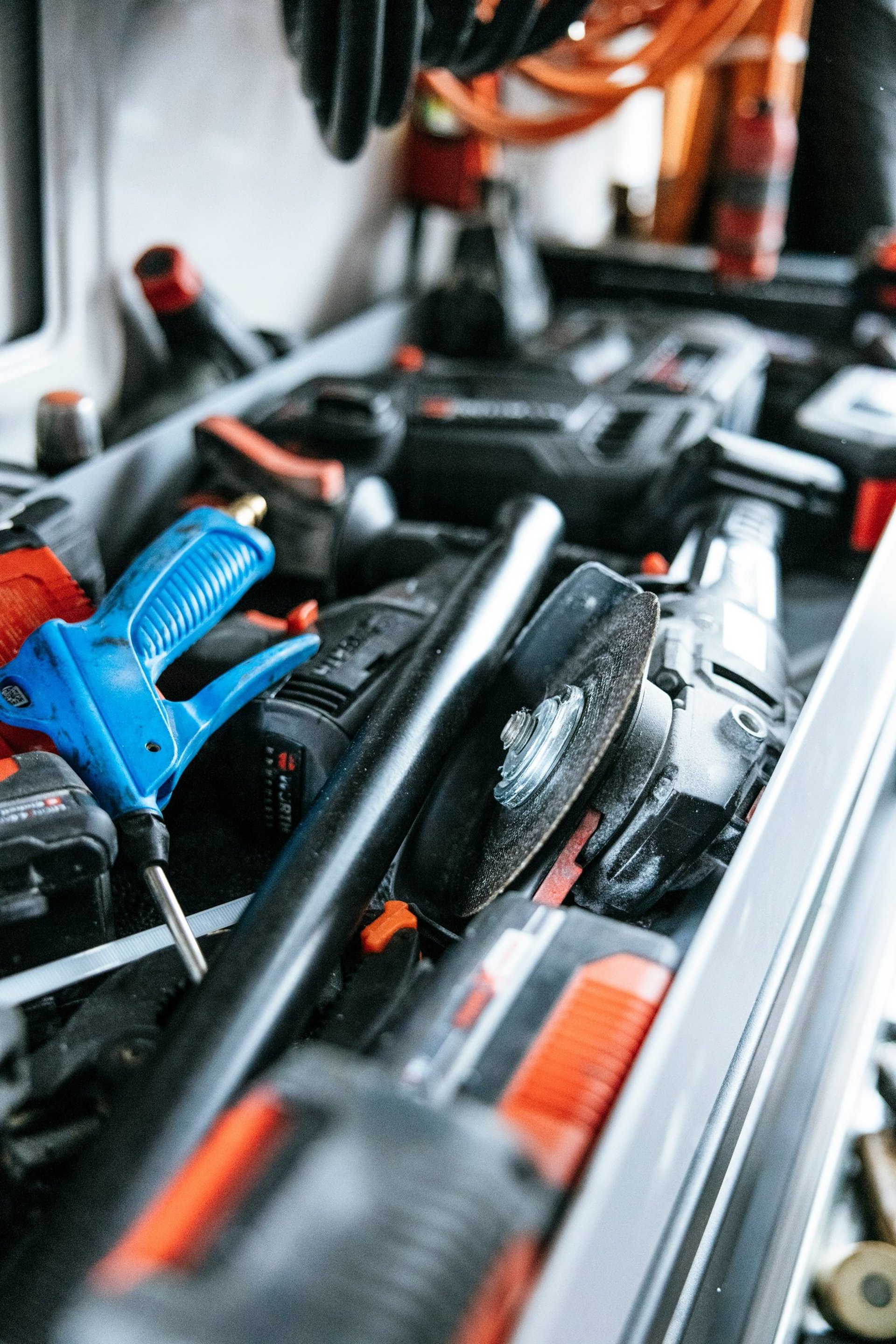 Toolbox with tools, representing trade and home services work