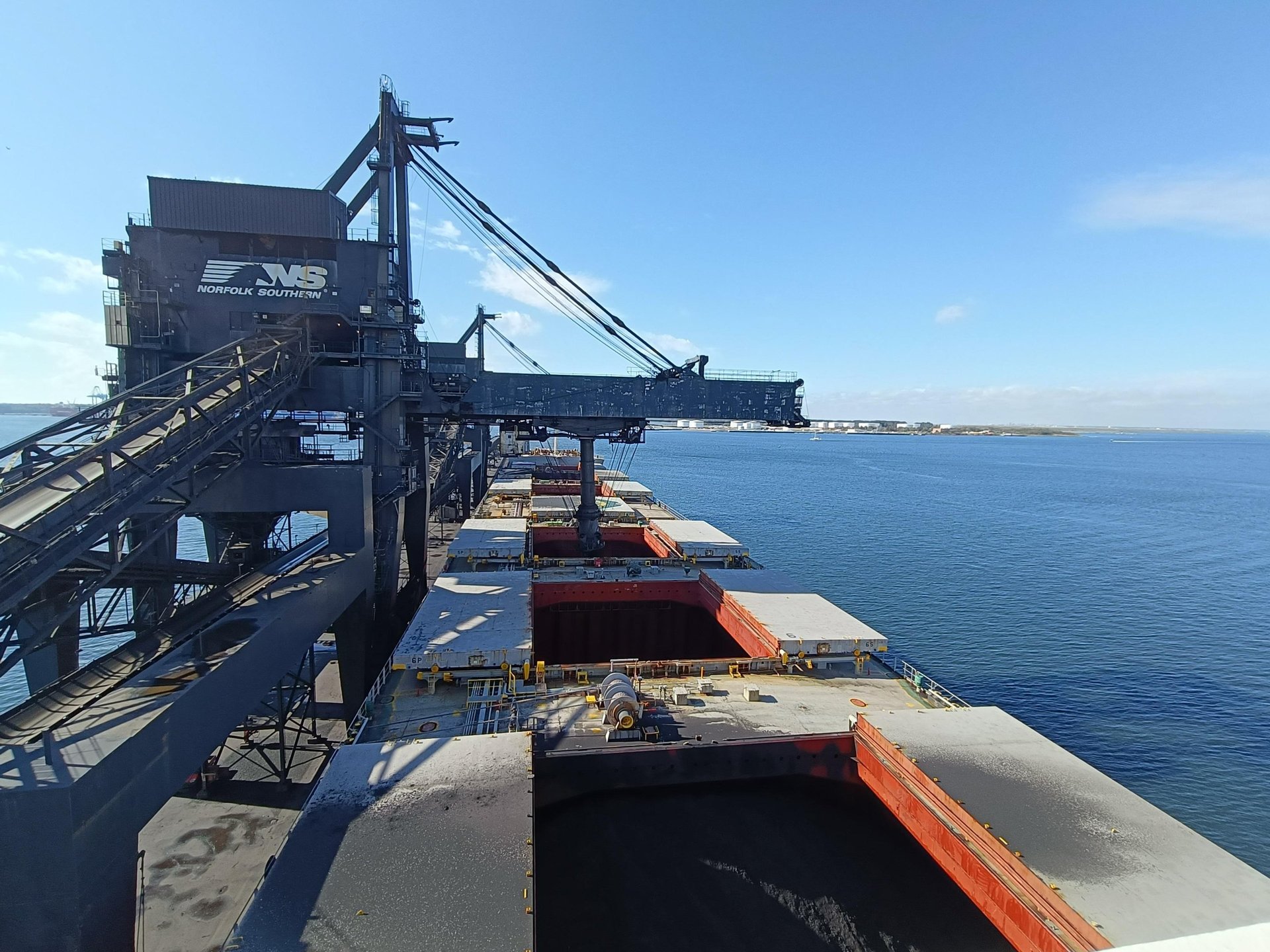 Marine Surveyor Baltimore conducting cargo and bulk carrier inspections at the Port of Norfolk