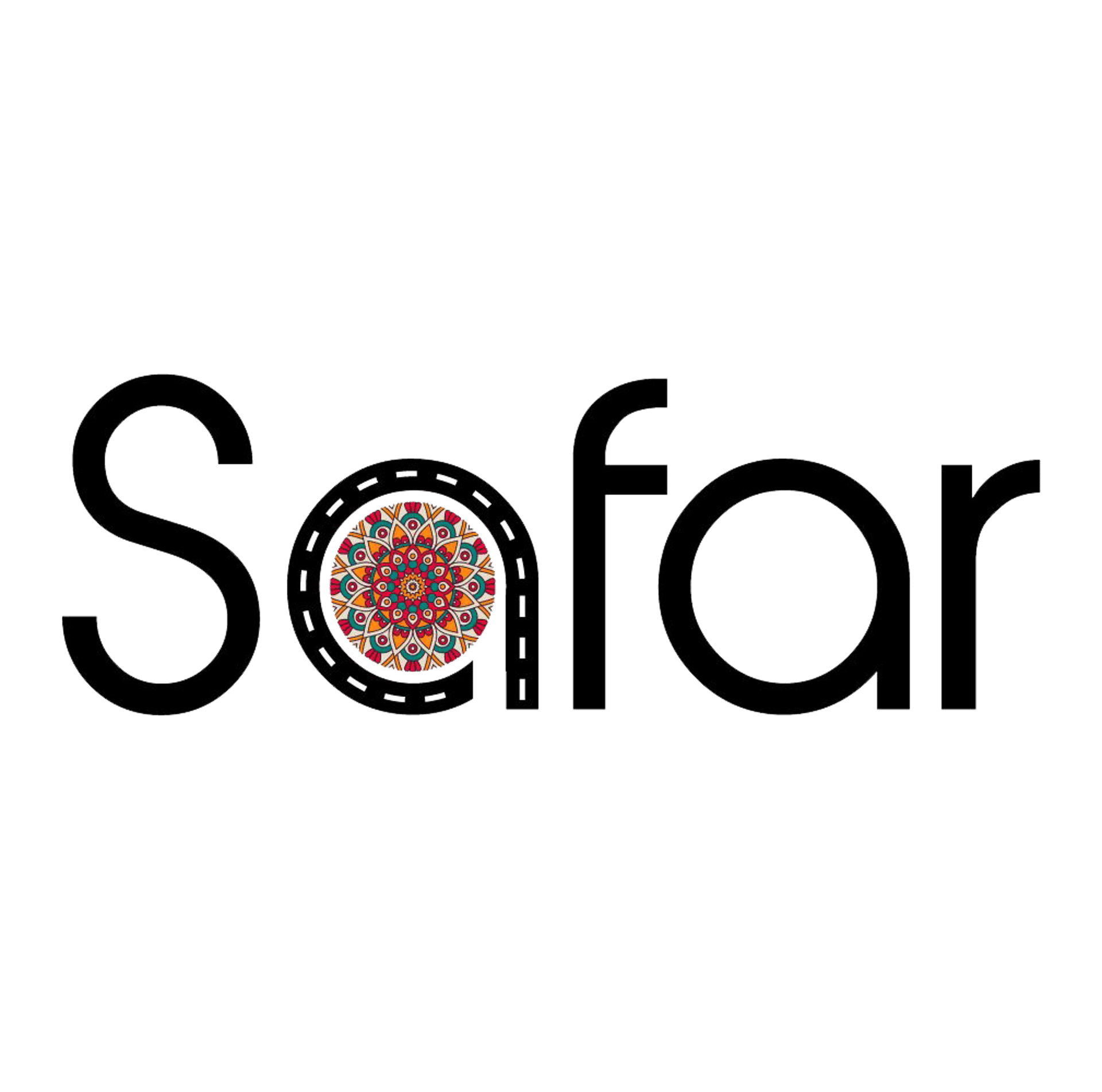 an abstract photo of a curved building with a blue sky in the background