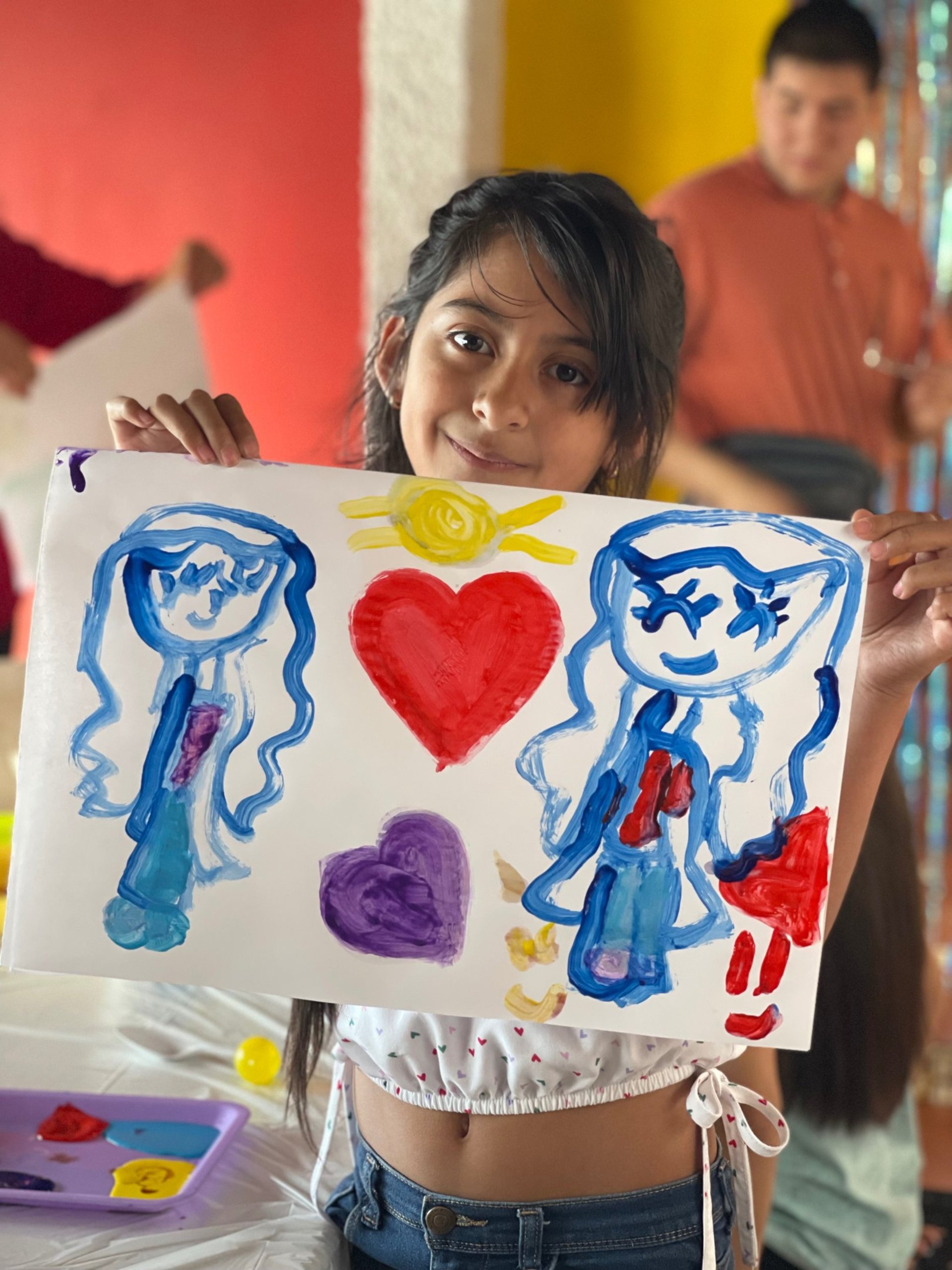 painting of handprints