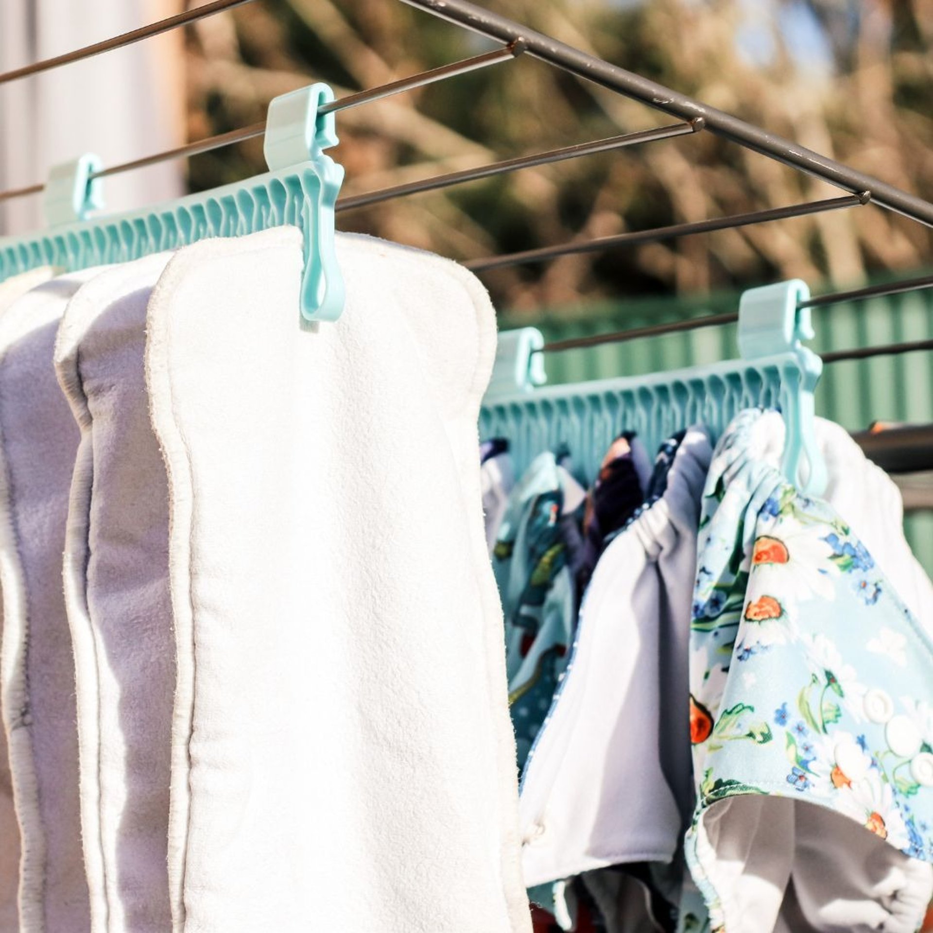 an abstract photo of a curved building with a blue sky in the background