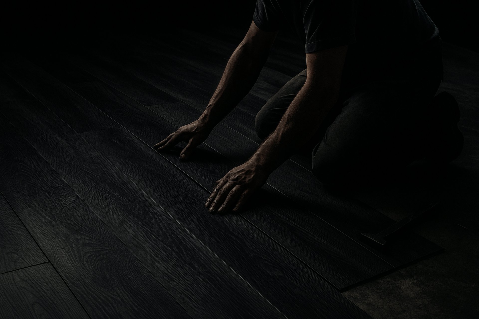dark pathway lit with small light fixture
