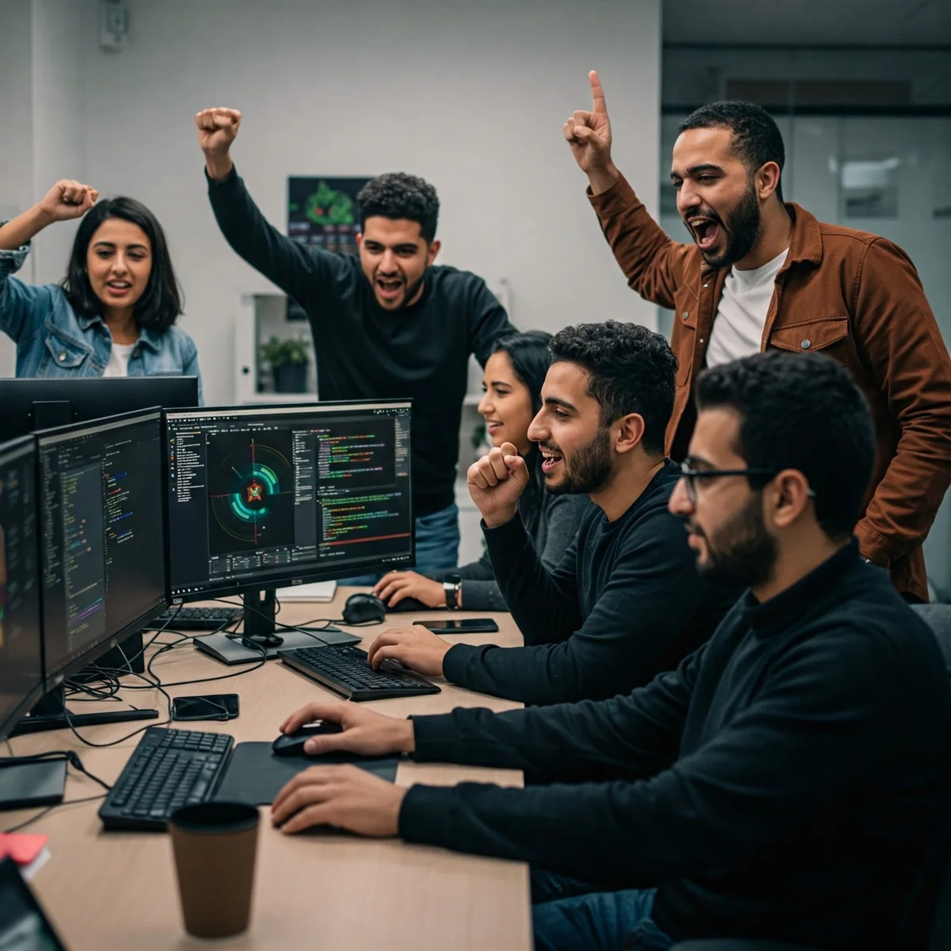 gray computer monitor