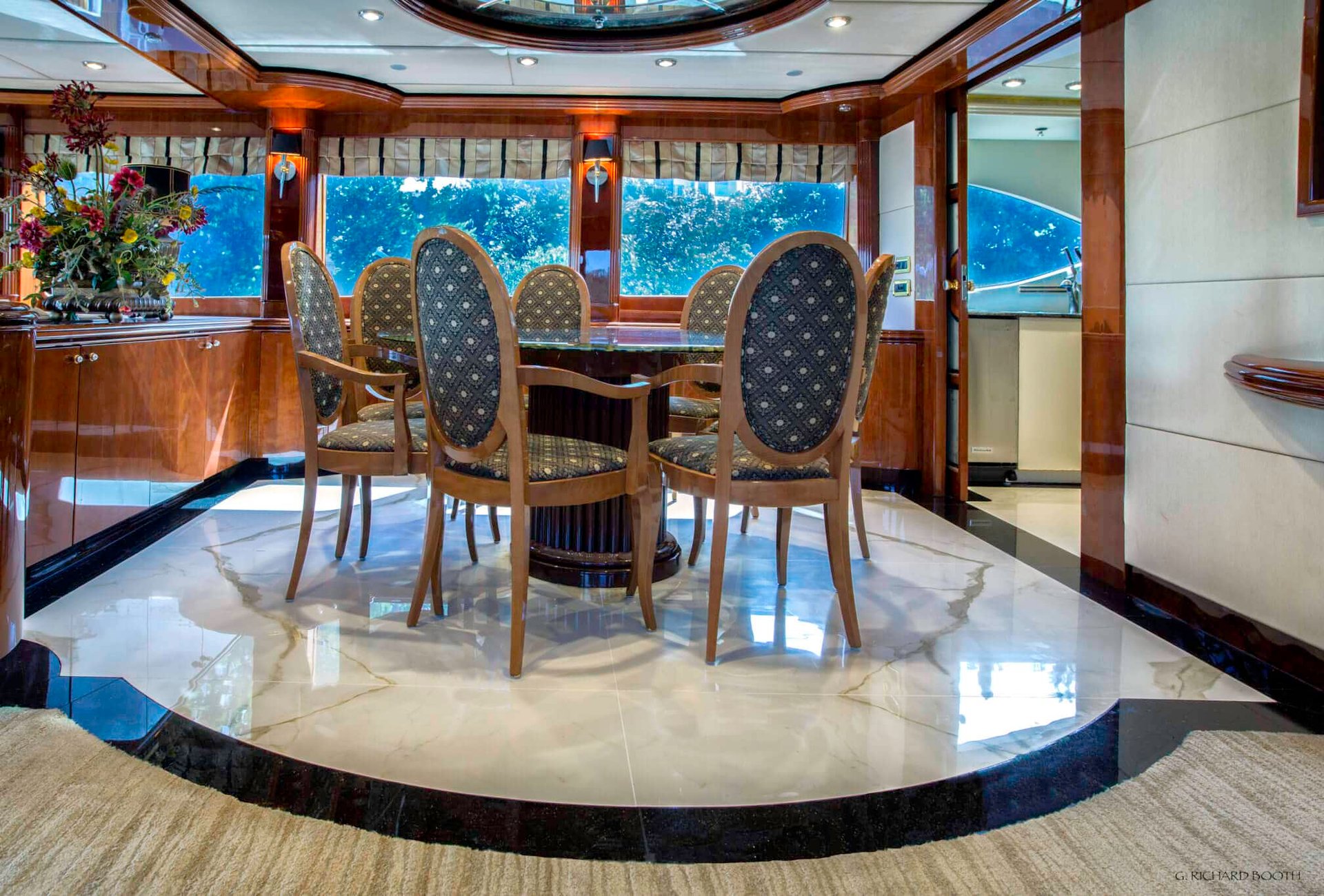 black blue and yellow textile