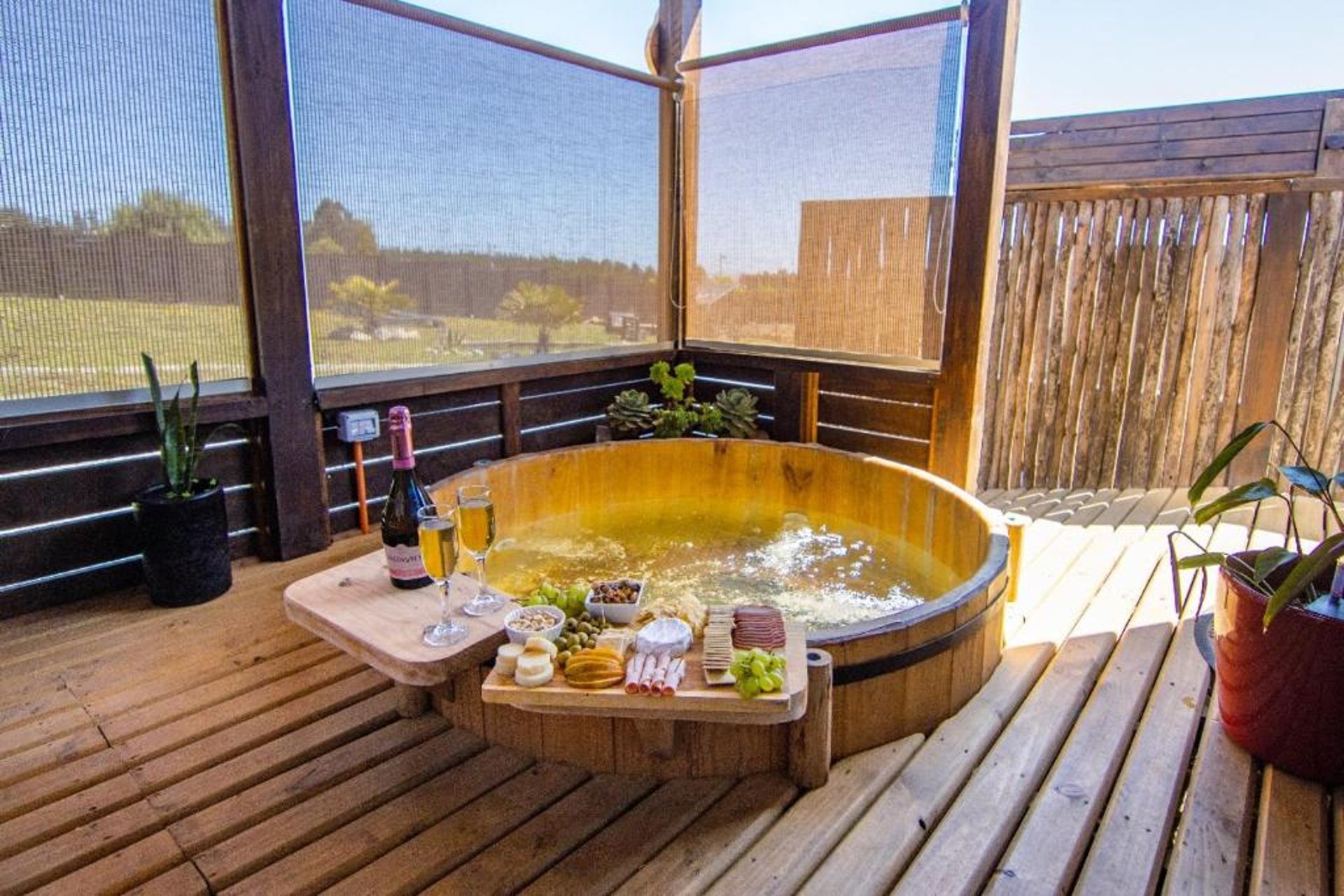 Cabaña en pichilemu con tinaja
